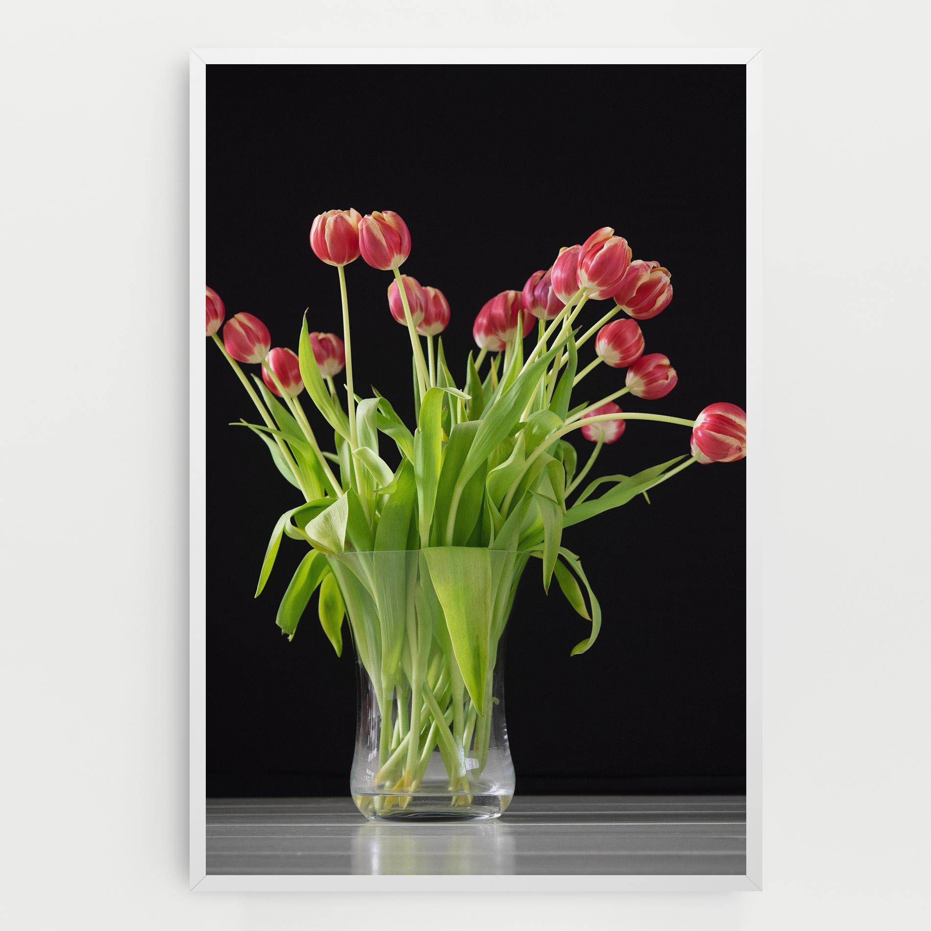 Vászonkép Tiny Tulips Vase mockup 0