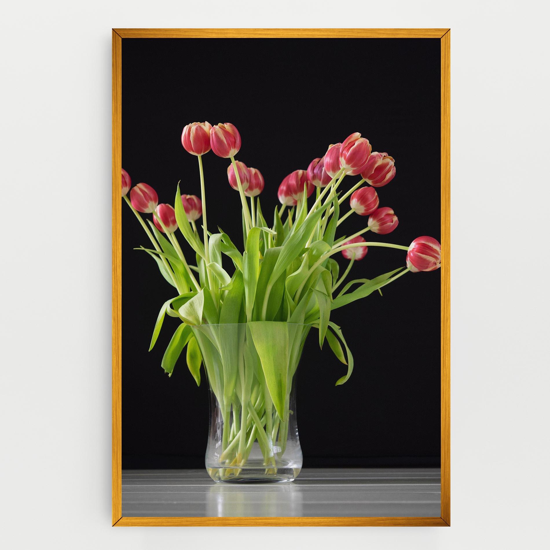 Vászonkép Tiny Tulips Vase mockup 0