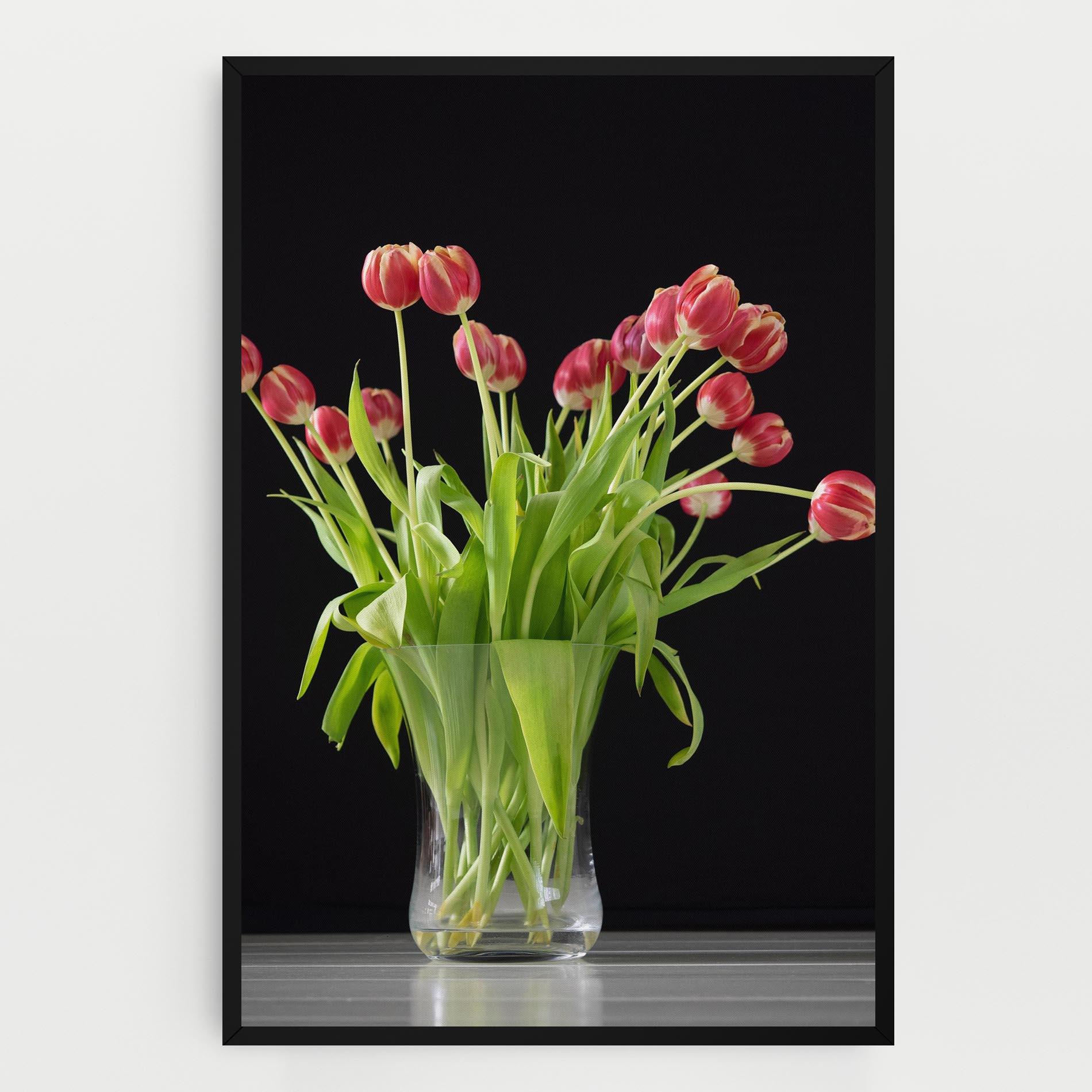 Vászonkép Tiny Tulips Vase mockup 0