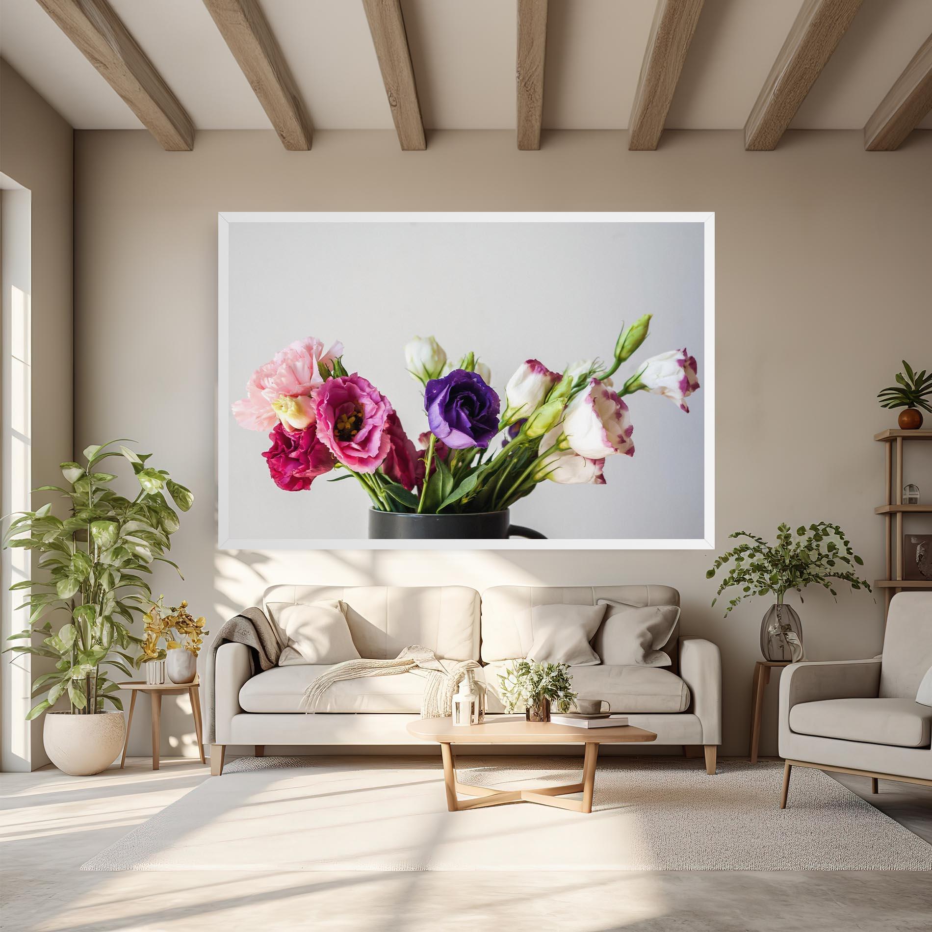 Vászonkép Flowers In Vase mockup 6