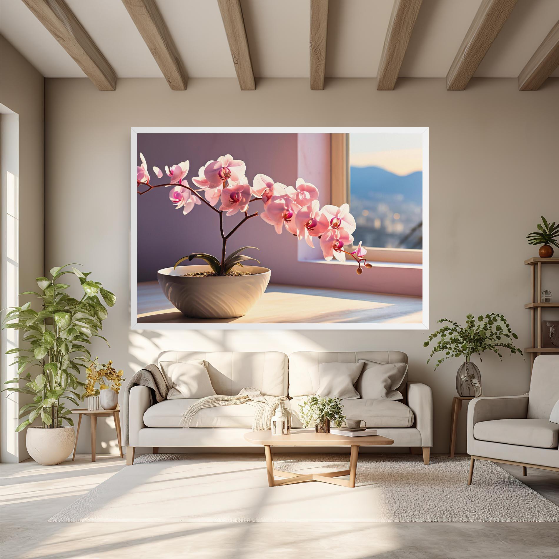 Vászonkép Window Vase mockup 6