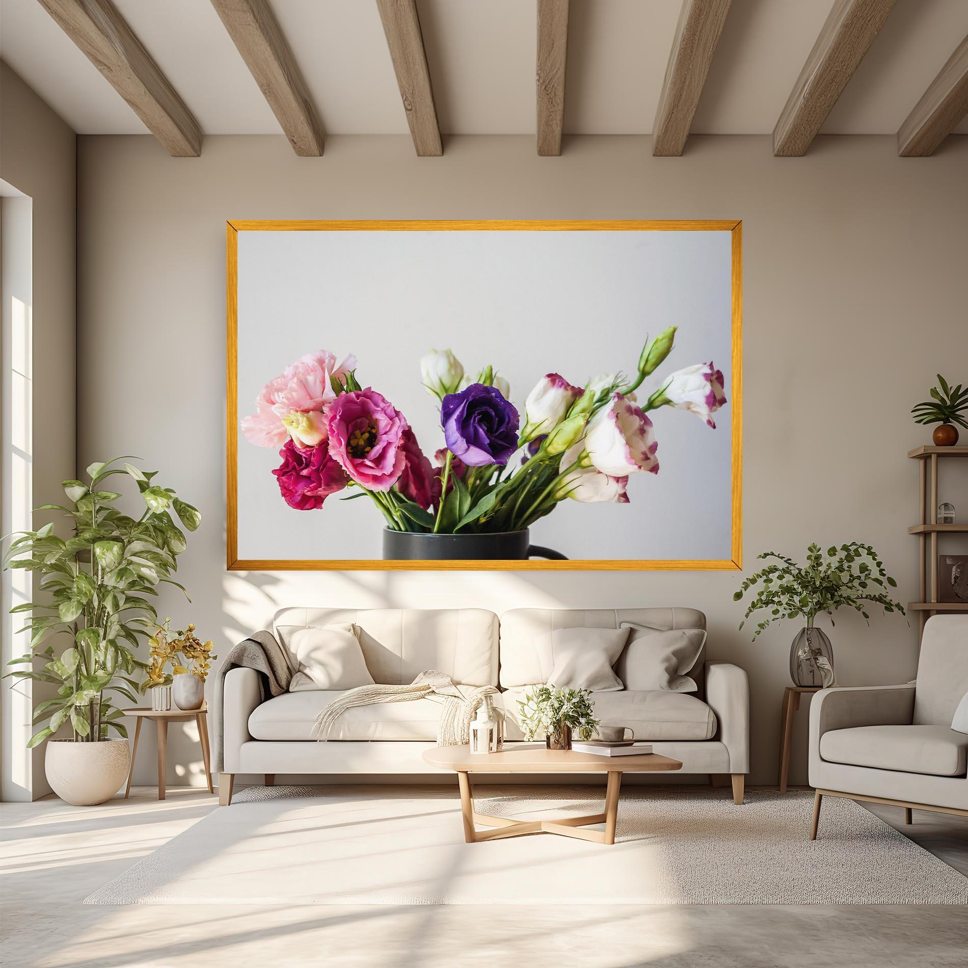 Vászonkép Flowers In Vase mockup 6