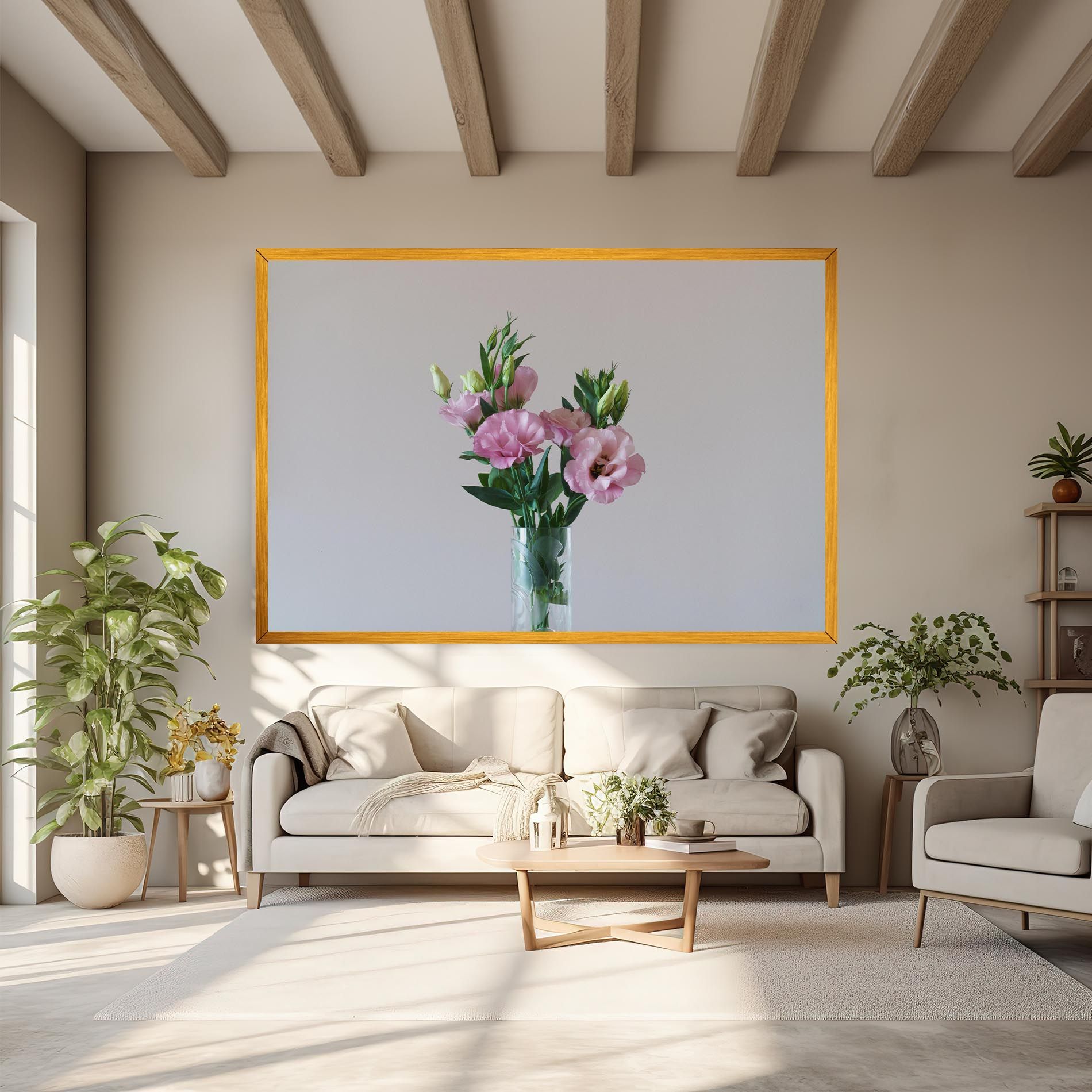 Pretty Pink Flower Vase mockup 6