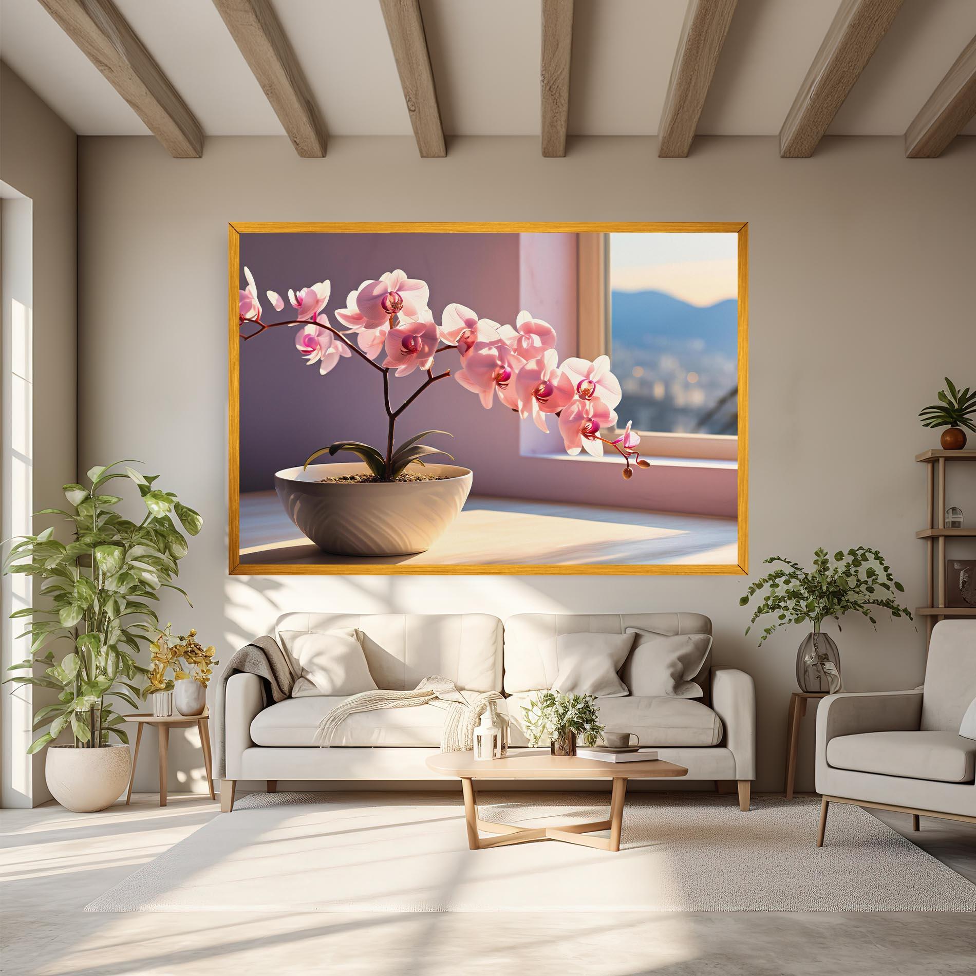 Vászonkép Window Vase mockup 6