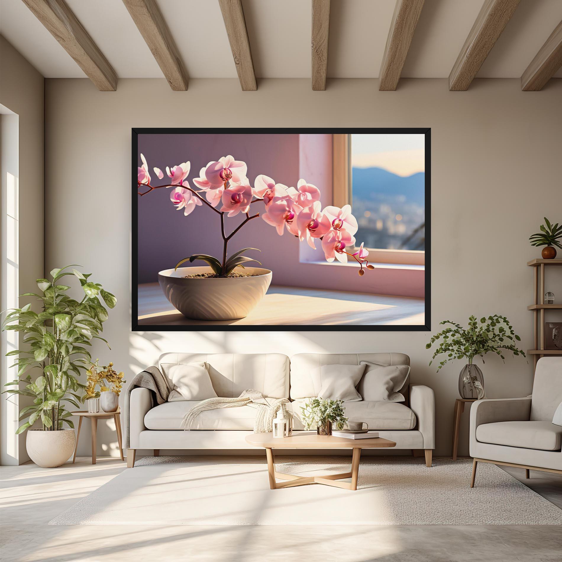 Vászonkép Window Vase mockup 6