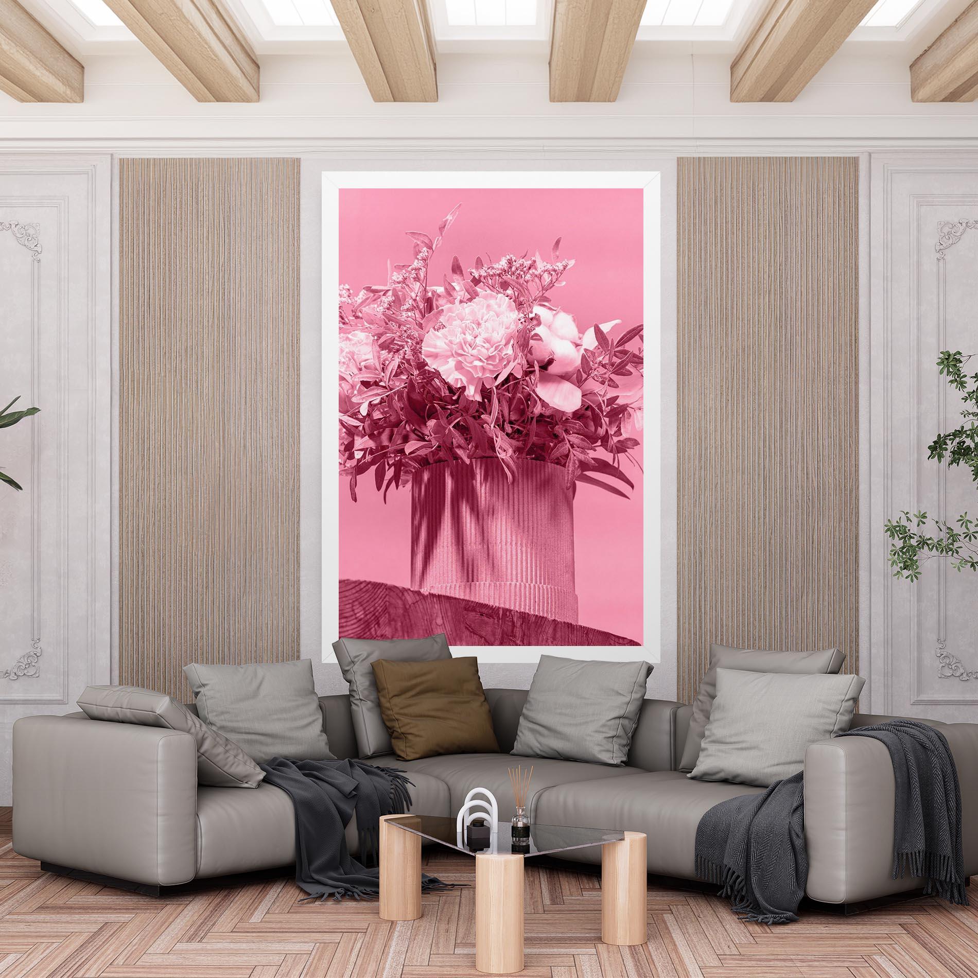 Vászonkép Pink Light Vase mockup 6