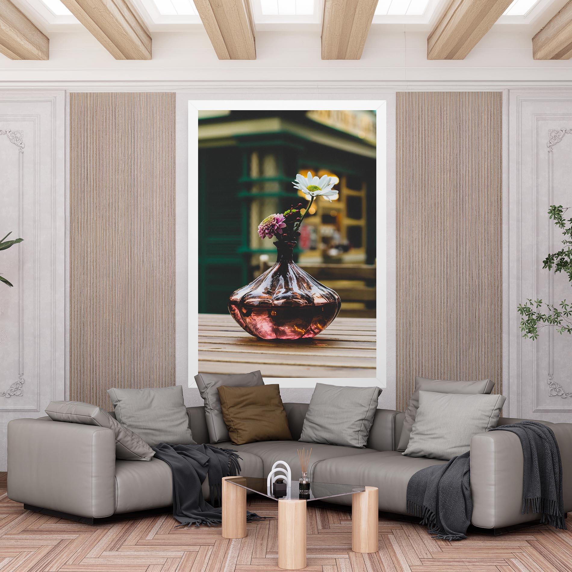 Vászonkép Pink Vase Flower mockup 6