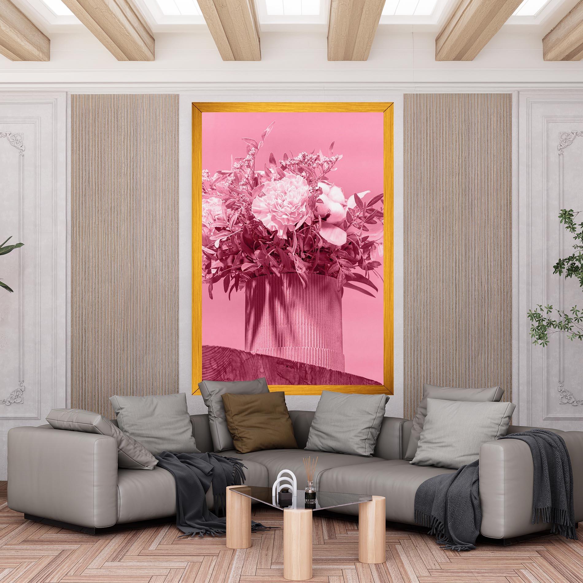 Vászonkép Pink Light Vase mockup 6