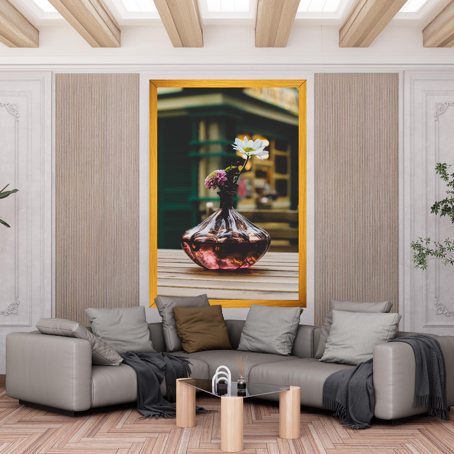 Vászonkép Pink Vase Flower mockup 6