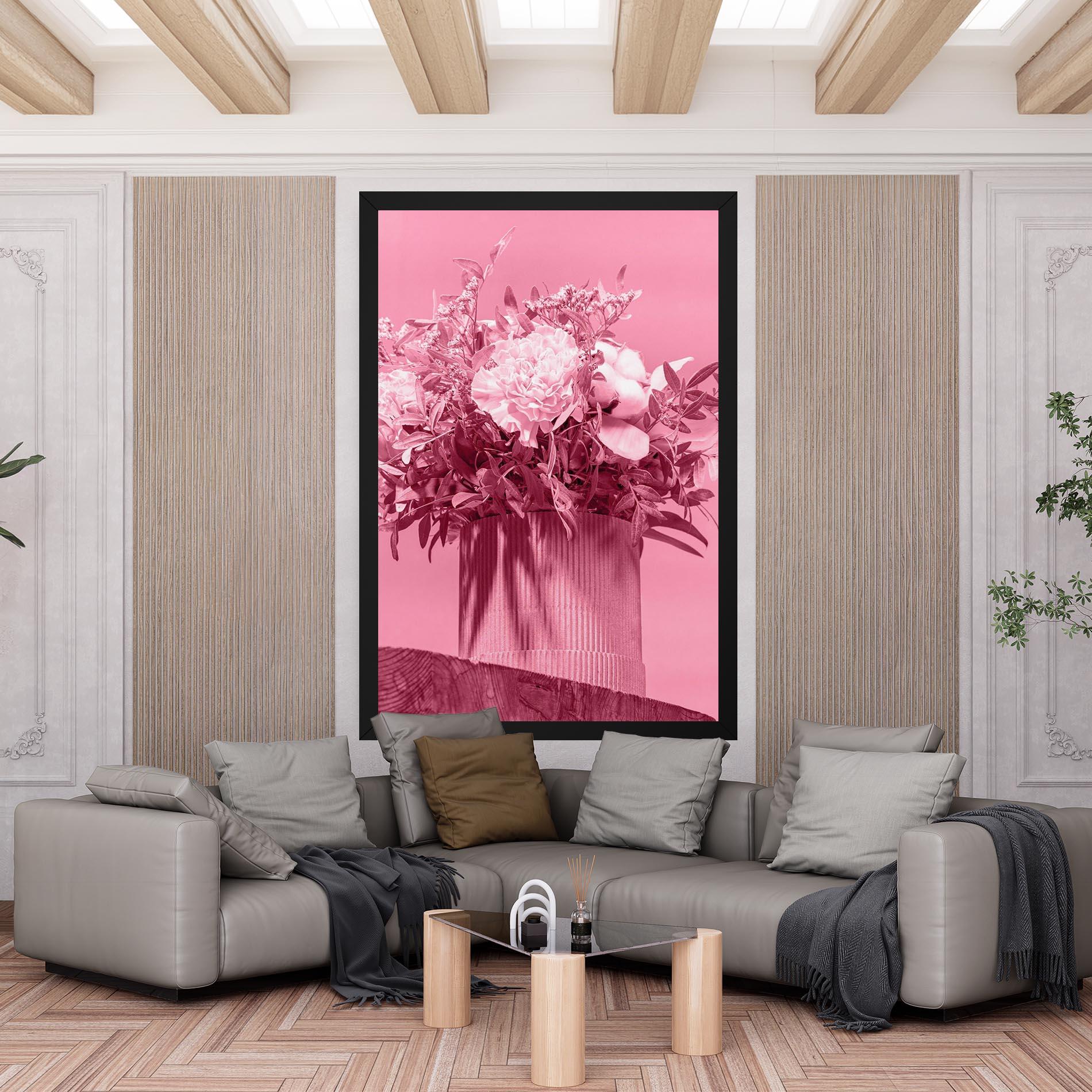 Vászonkép Pink Light Vase mockup 6
