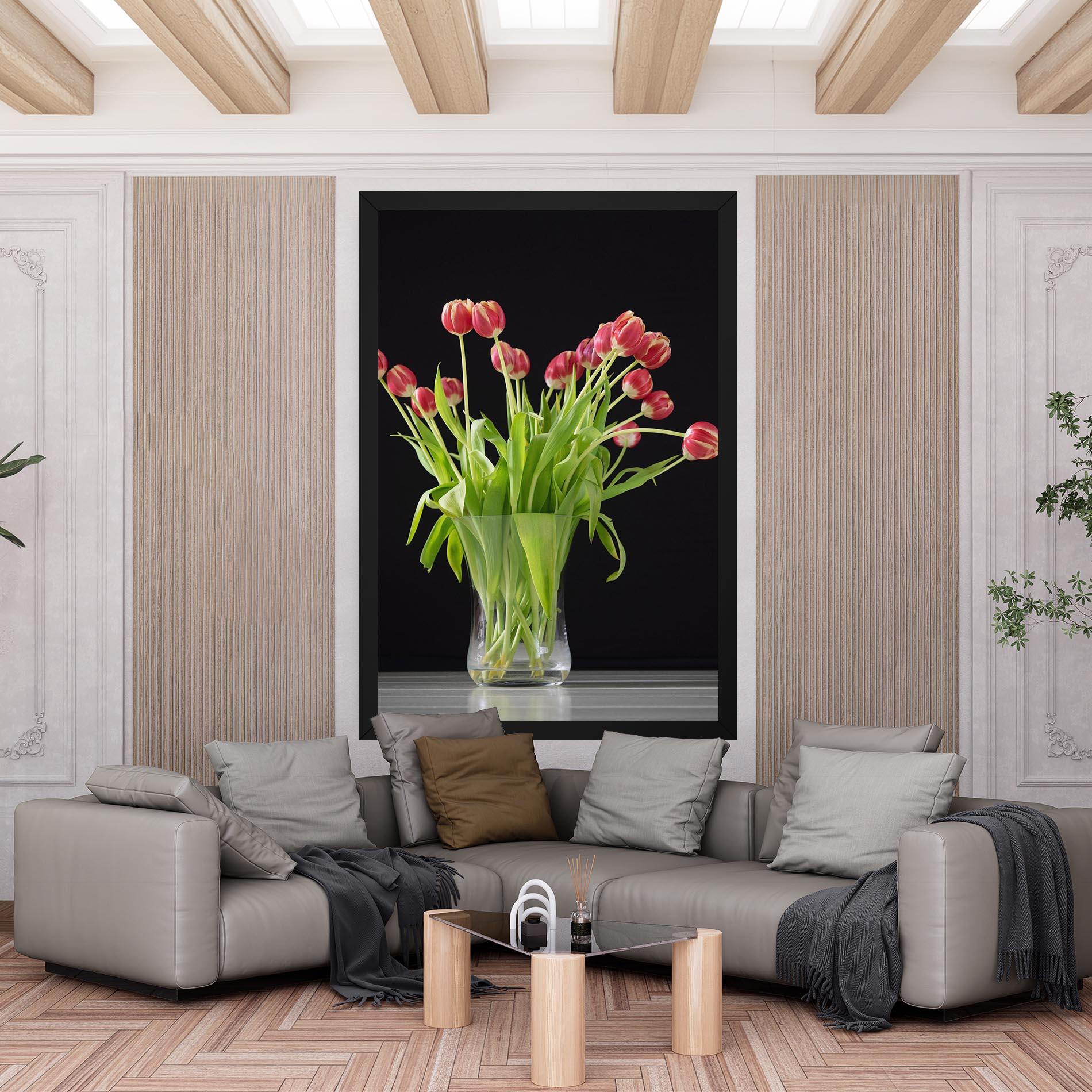 Vászonkép Tiny Tulips Vase mockup 6