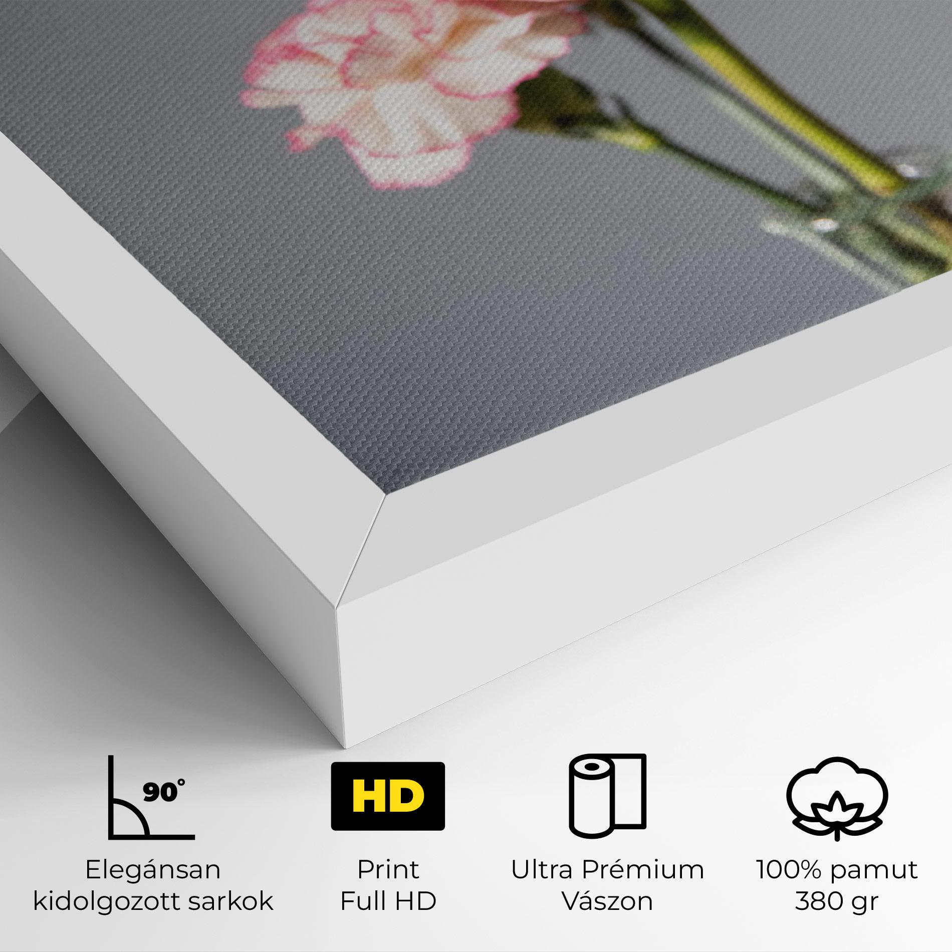 Vászonkép Big Pink Rose Vase mockup 4