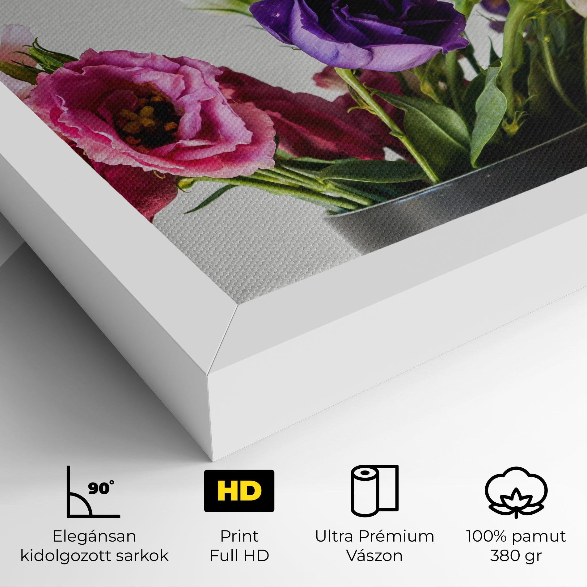 Vászonkép Flowers In Vase mockup 4