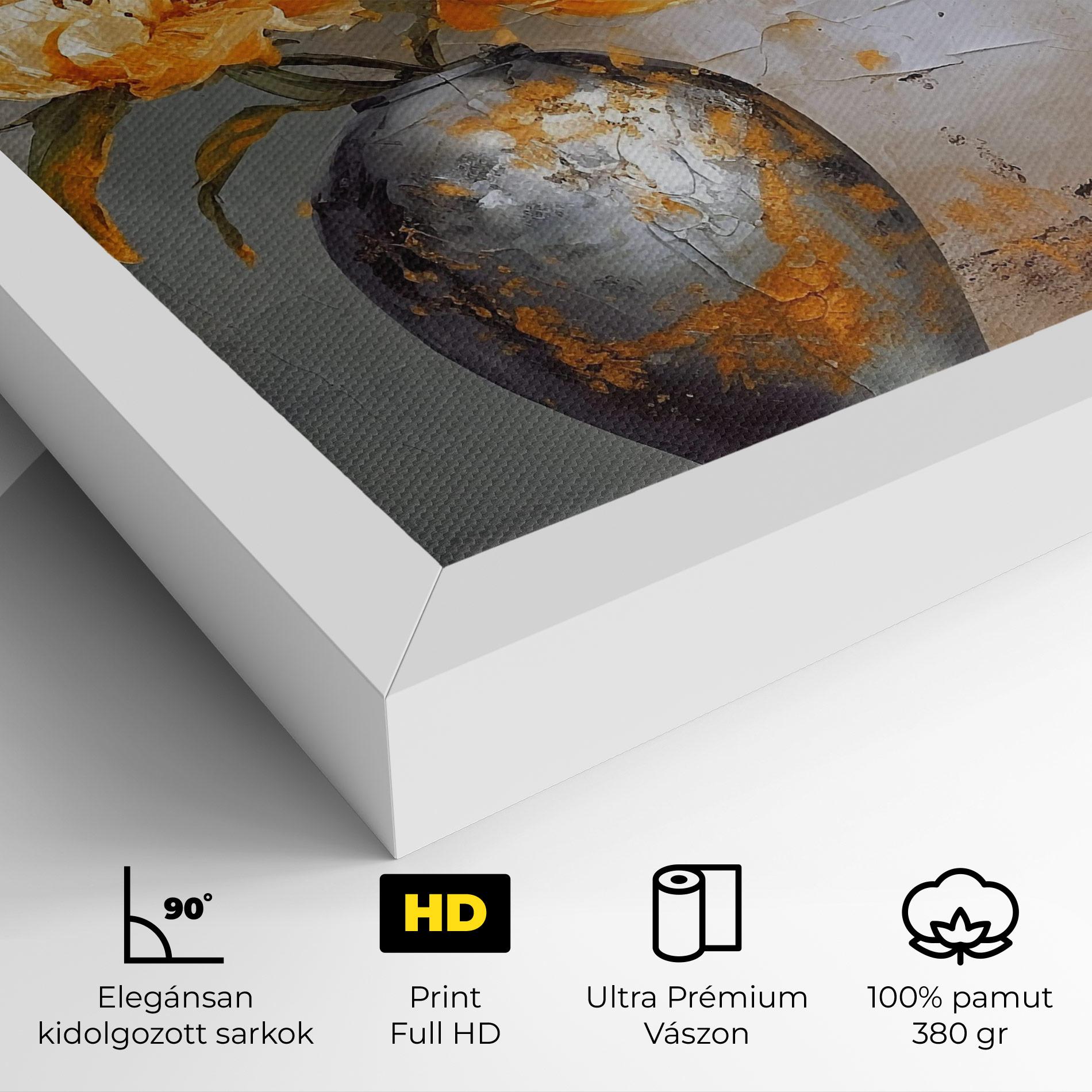 Vászonkép Grey Painting Vase mockup 4
