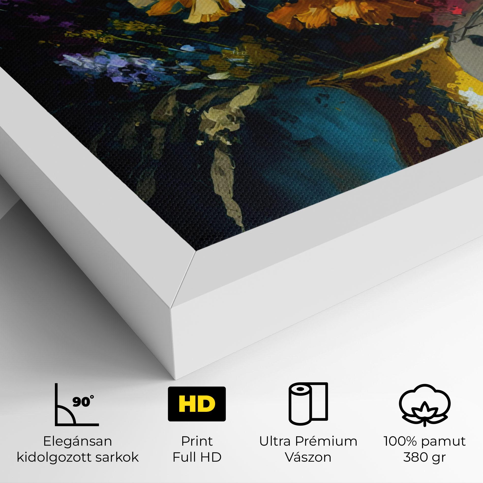 Vászonkép Yellow Art Vase mockup 4