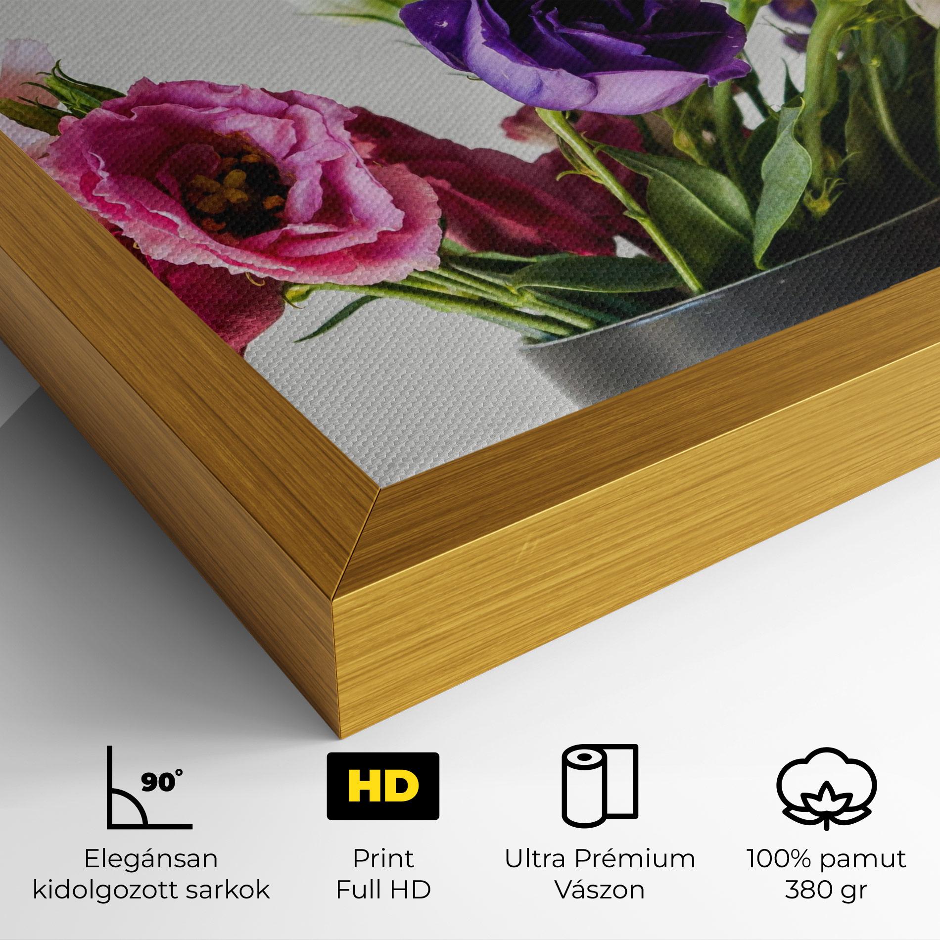 Vászonkép Flowers In Vase mockup 4
