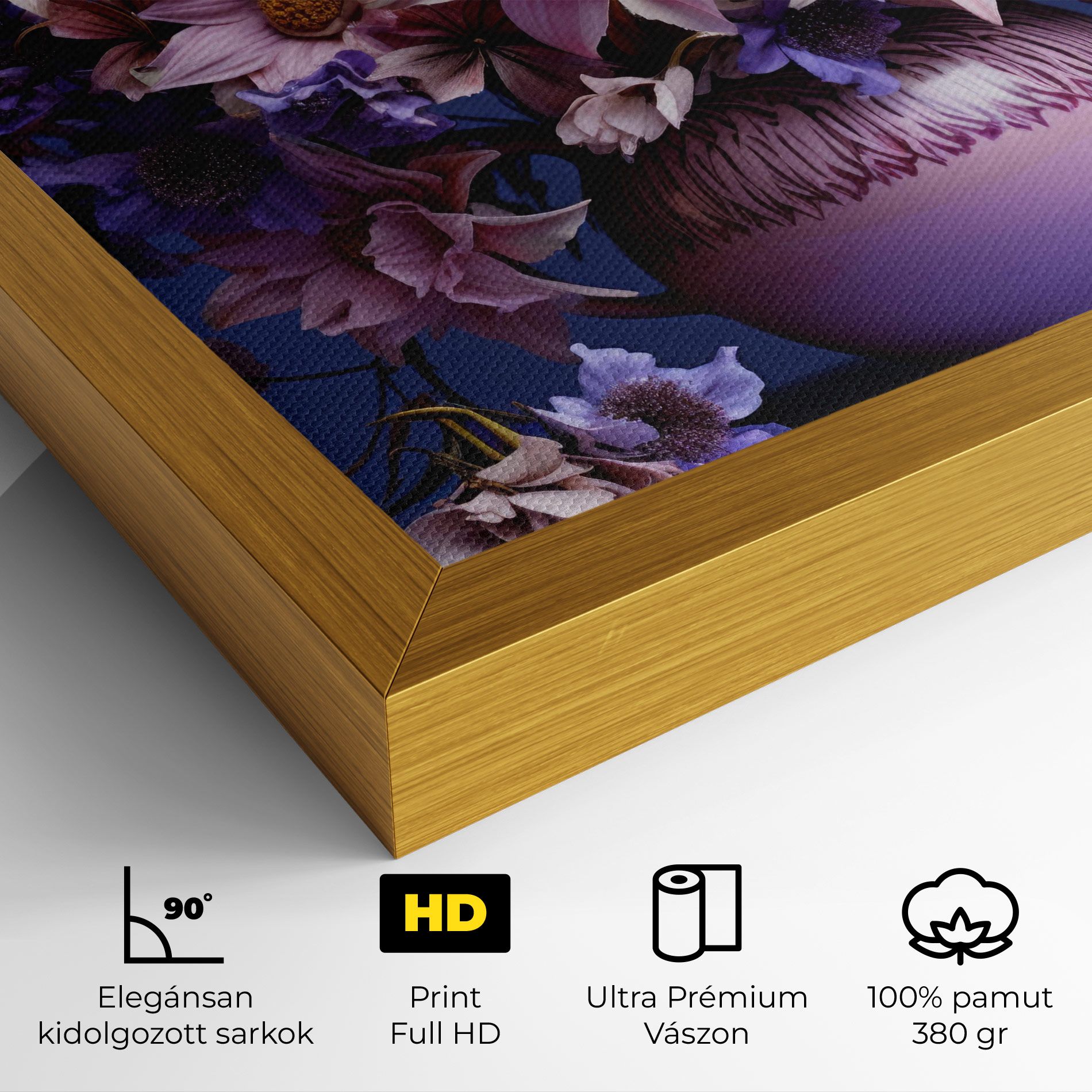 Purple Vase Flowers mockup 4