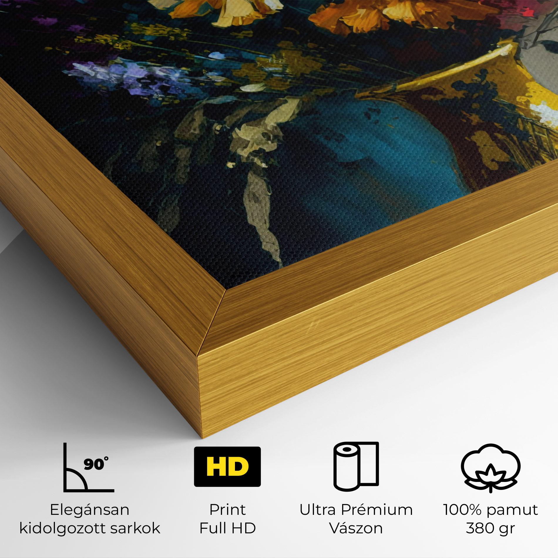 Vászonkép Yellow Art Vase mockup 4