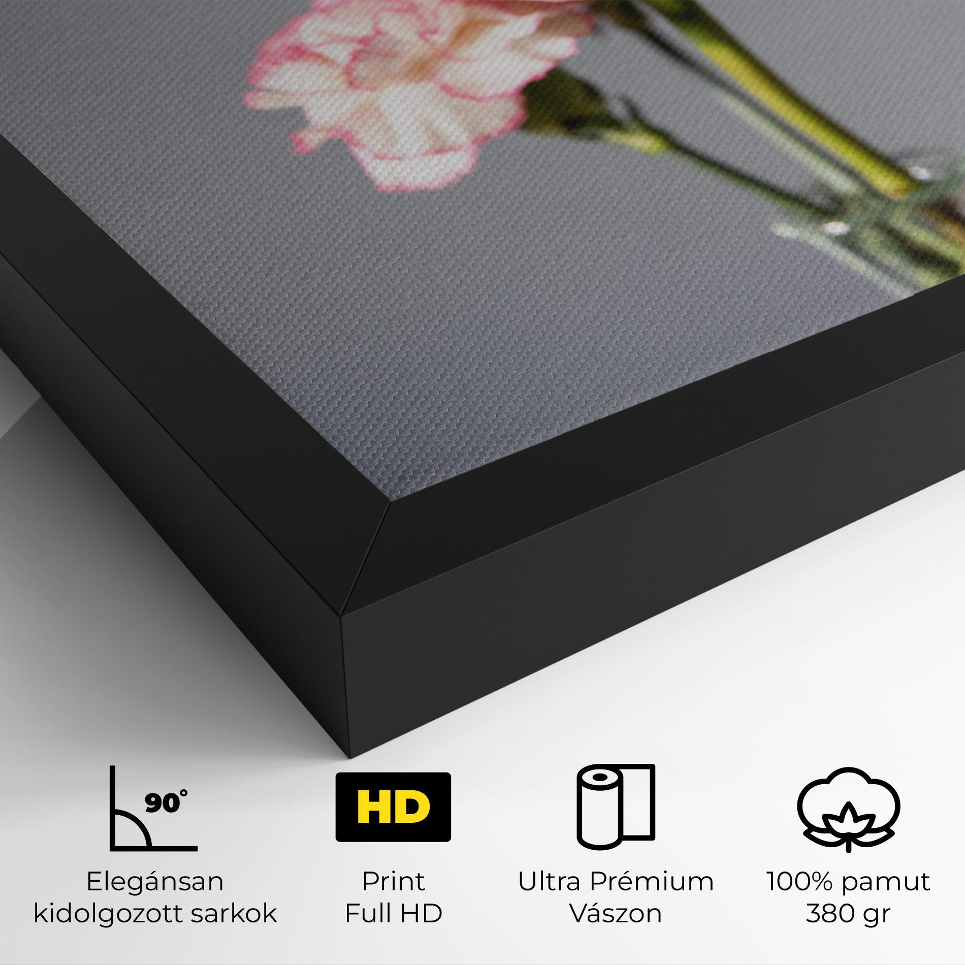 Vászonkép Big Pink Rose Vase mockup 4