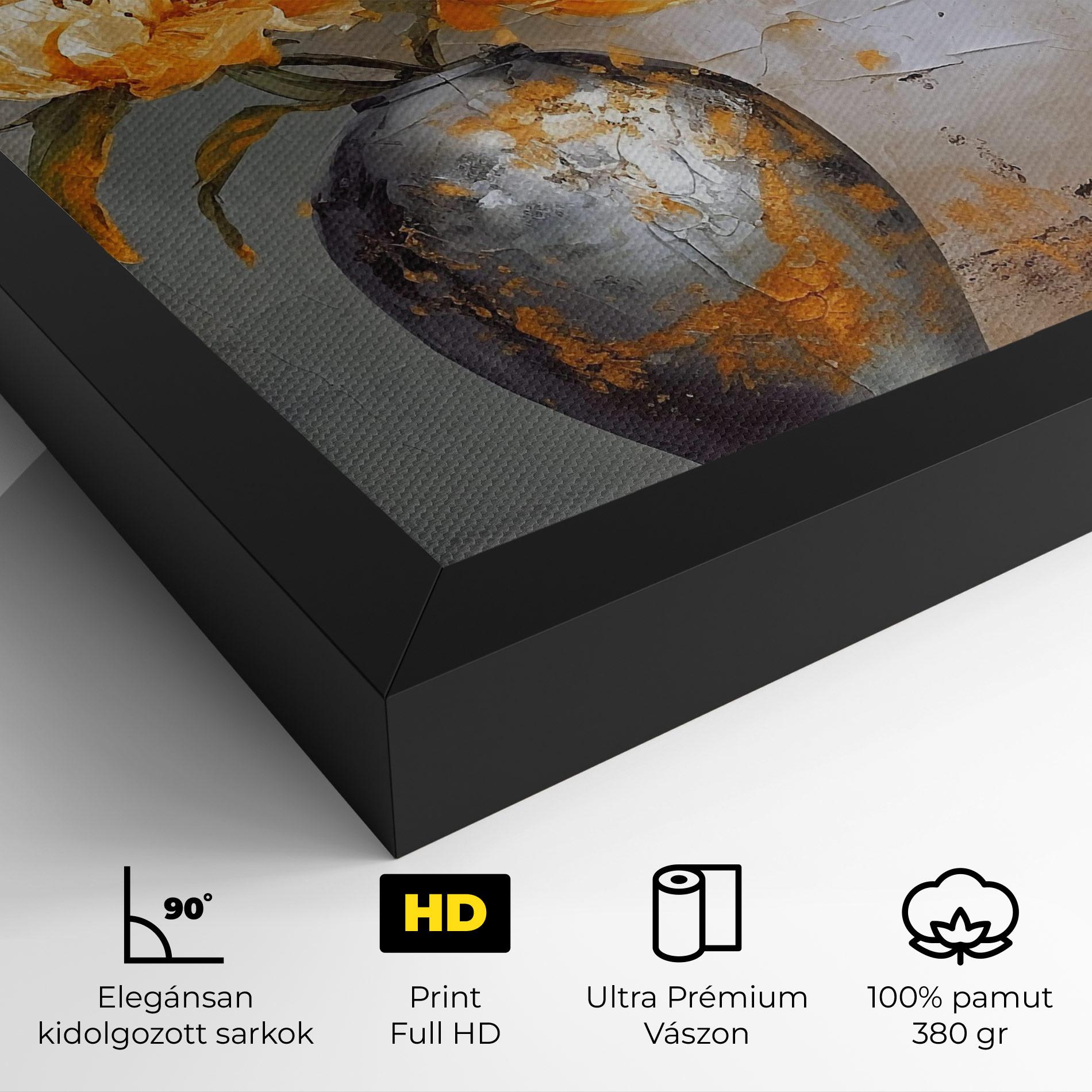 Vászonkép Grey Painting Vase mockup 4
