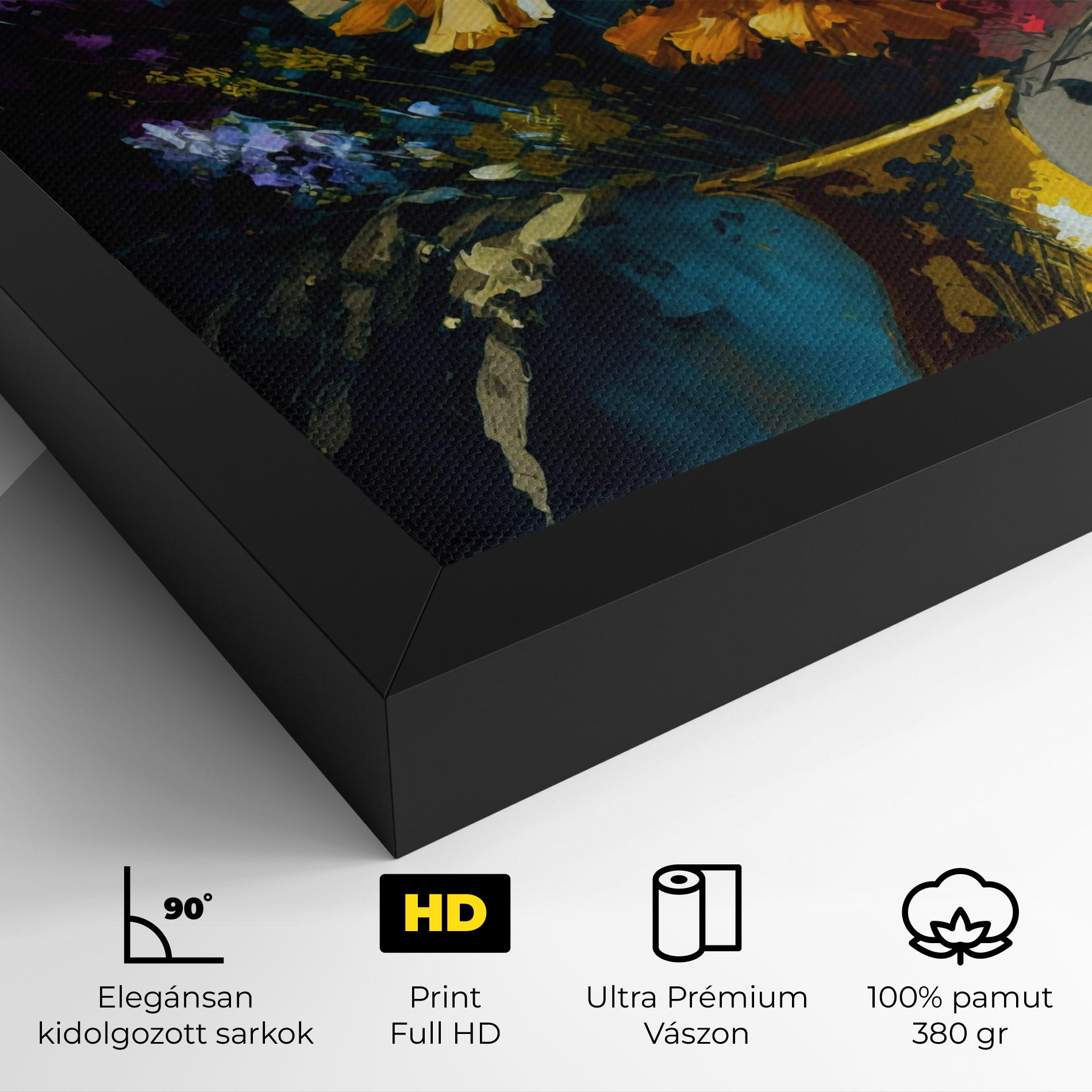 Vászonkép Yellow Art Vase mockup 4