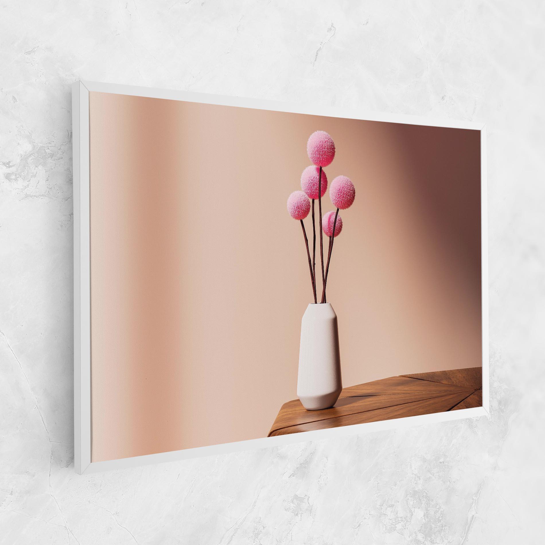 Vászonkép Pink Circle Vase mockup 1
