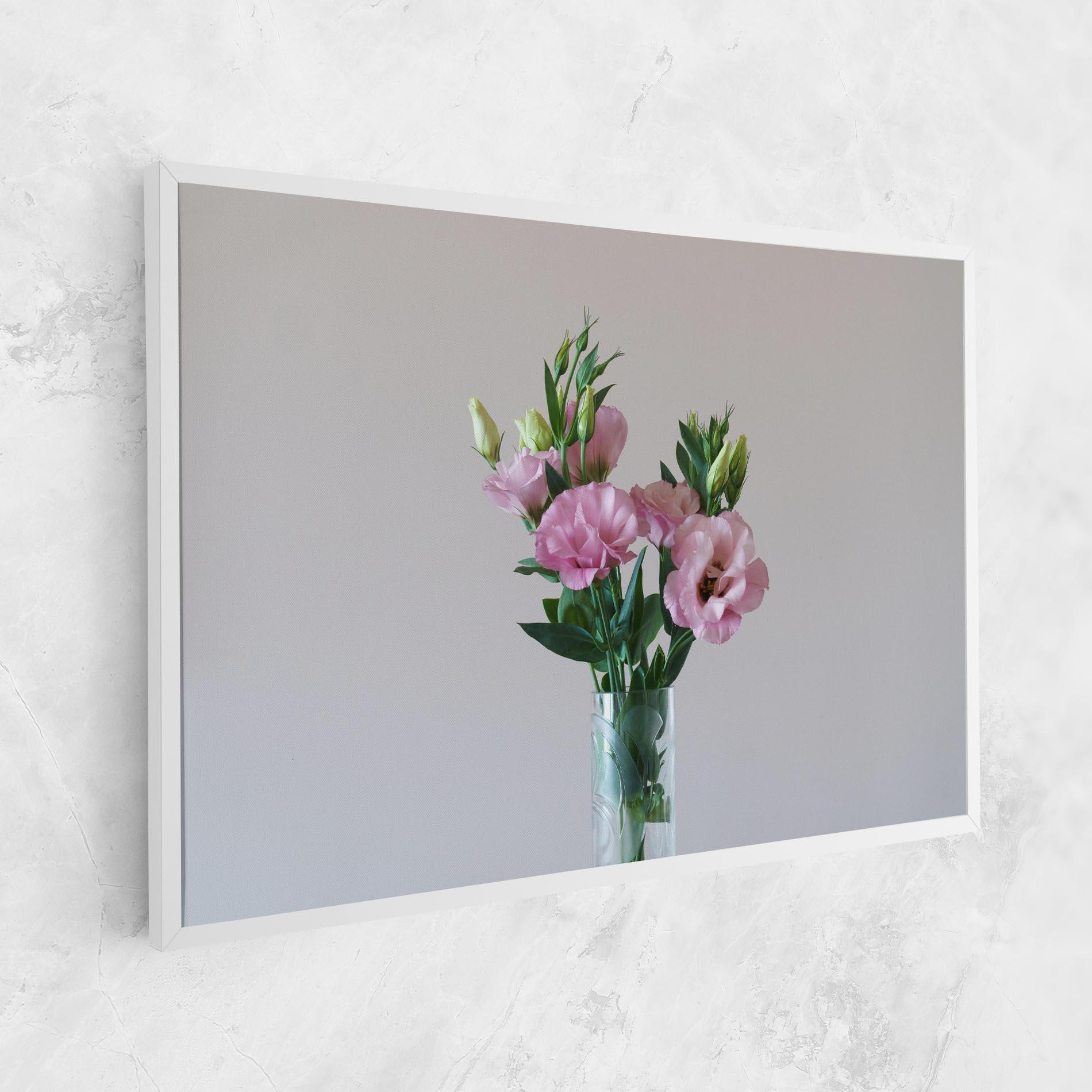 Vászonkép Pretty Pink Flower Vase mockup 1