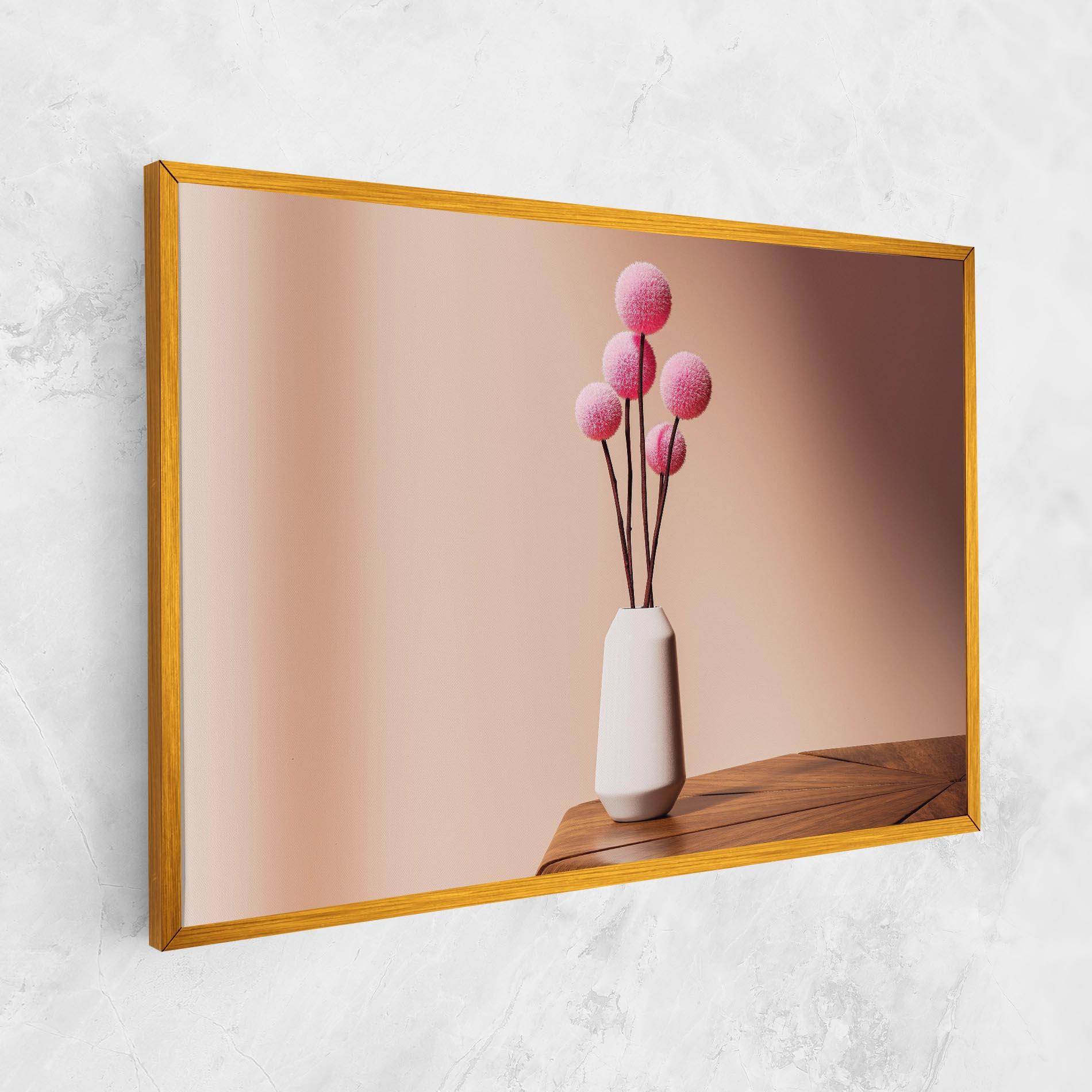 Vászonkép Pink Circle Vase mockup 1