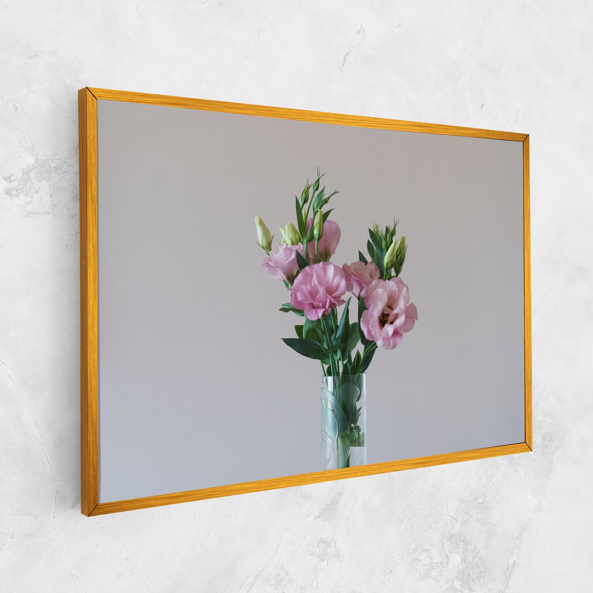 Vászonkép Pretty Pink Flower Vase mockup 1