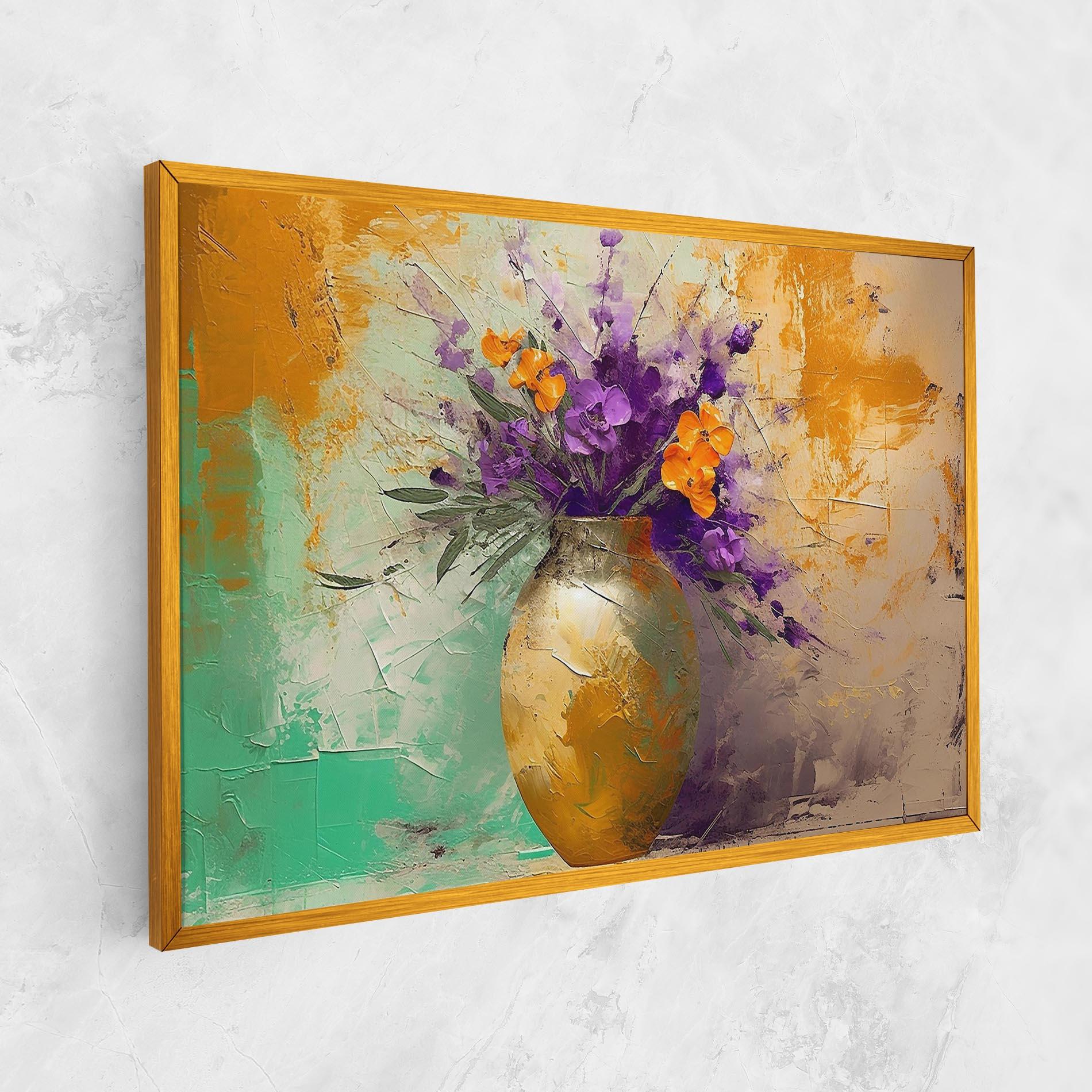 Vászonkép Purple Orange Plant Vase mockup 1