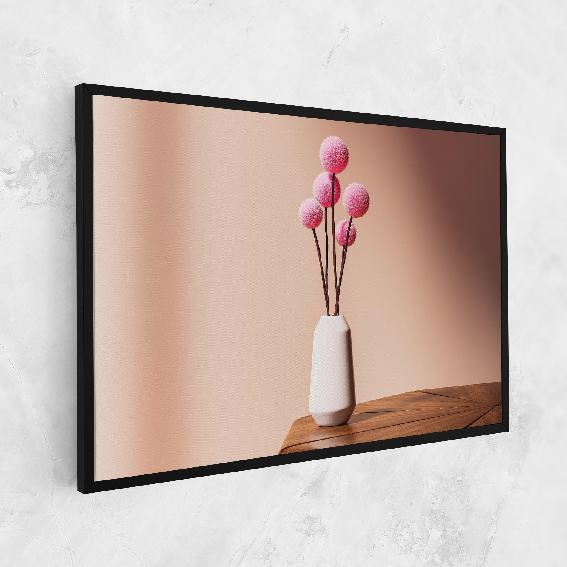 Vászonkép Pink Circle Vase mockup 1