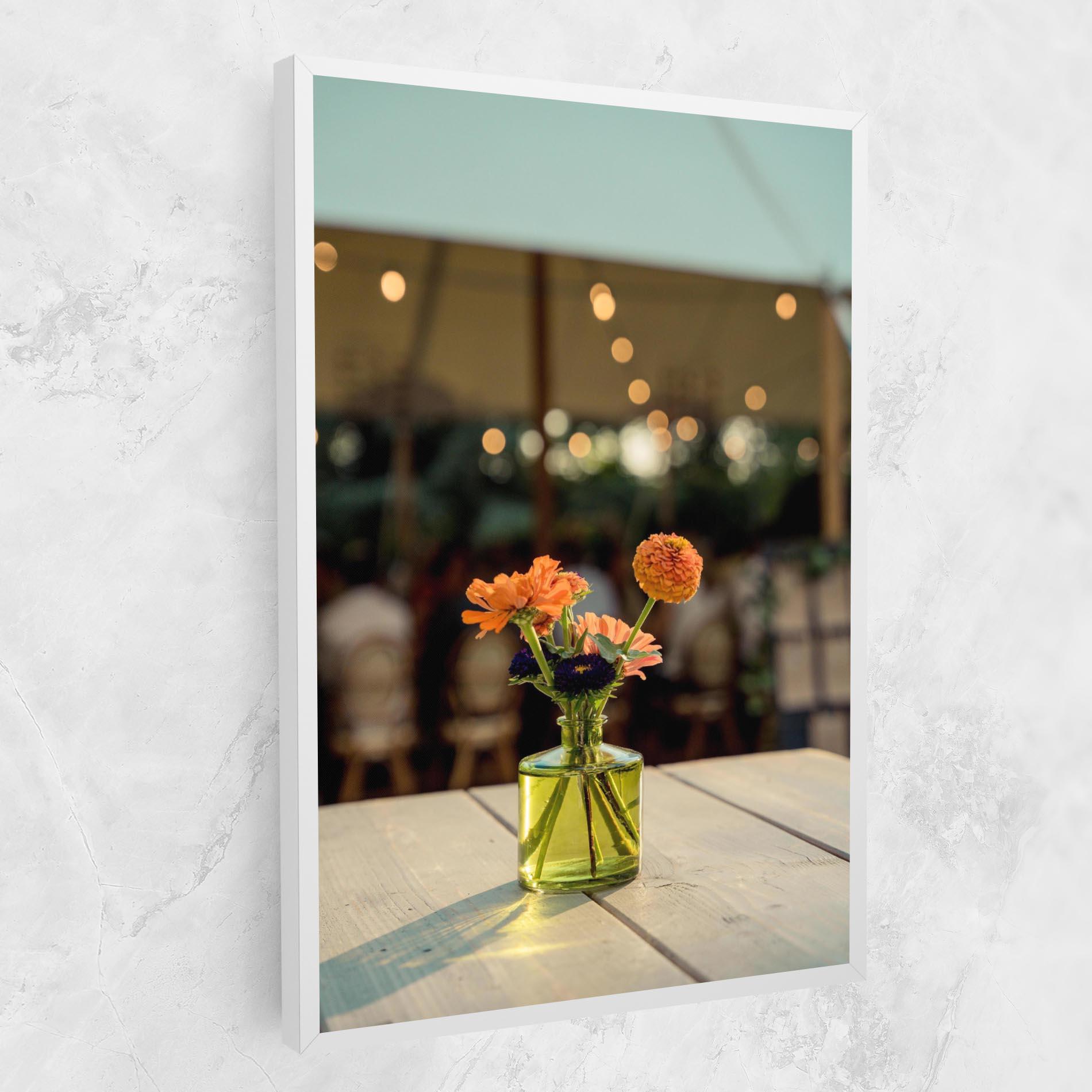 Vászonkép Orange Flowers Vase mockup 1