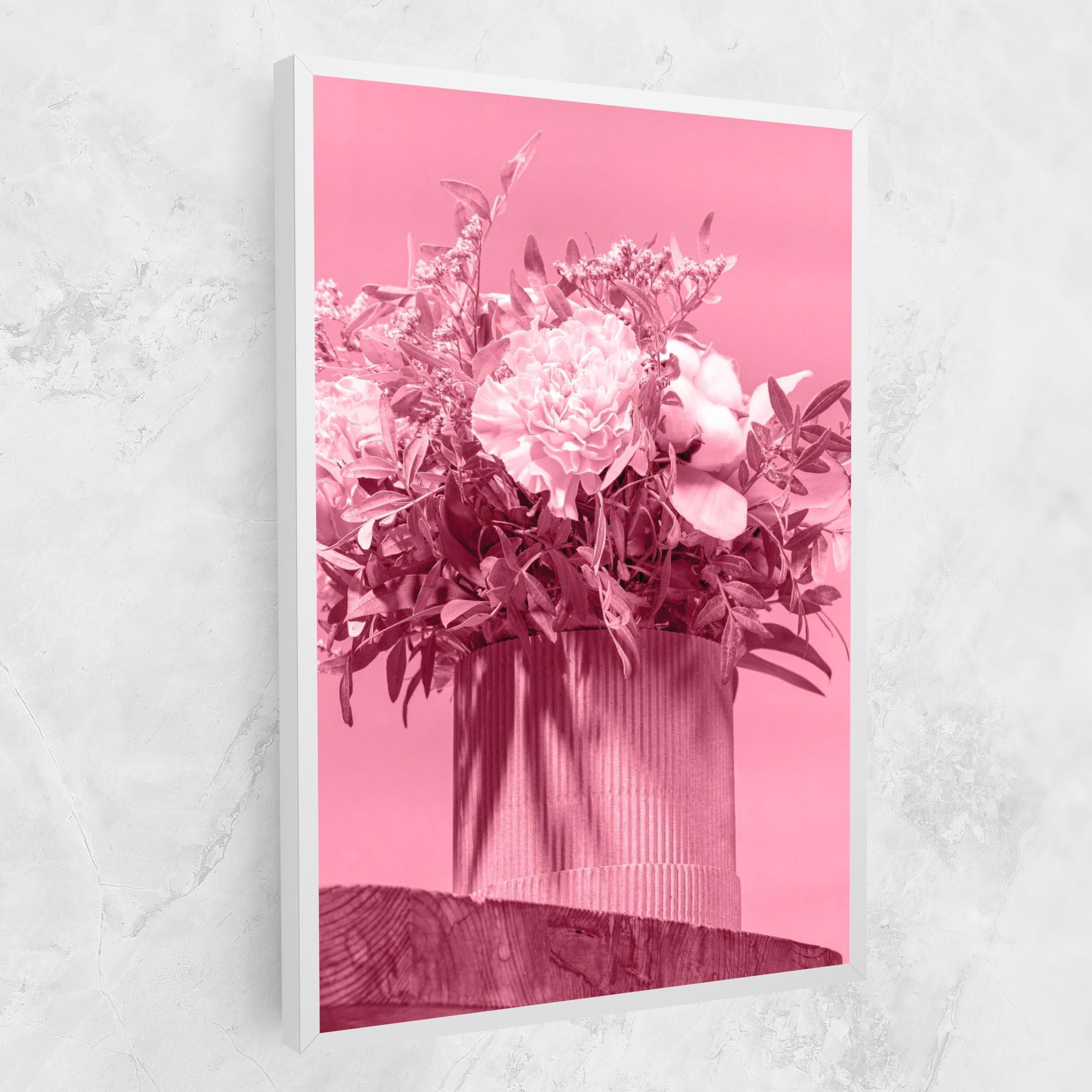 Vászonkép Pink Light Vase mockup 1