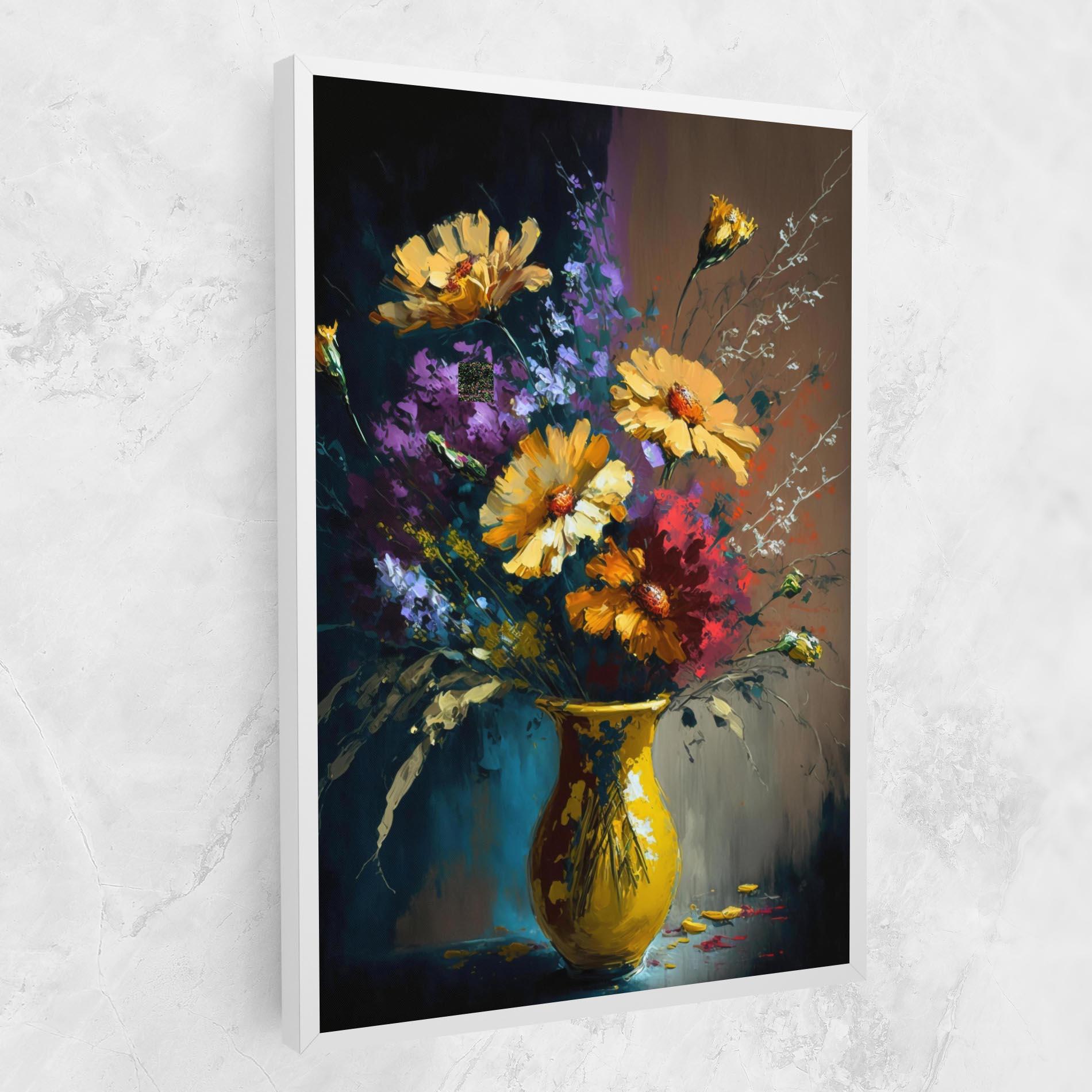 Vászonkép Yellow Art Vase mockup 1