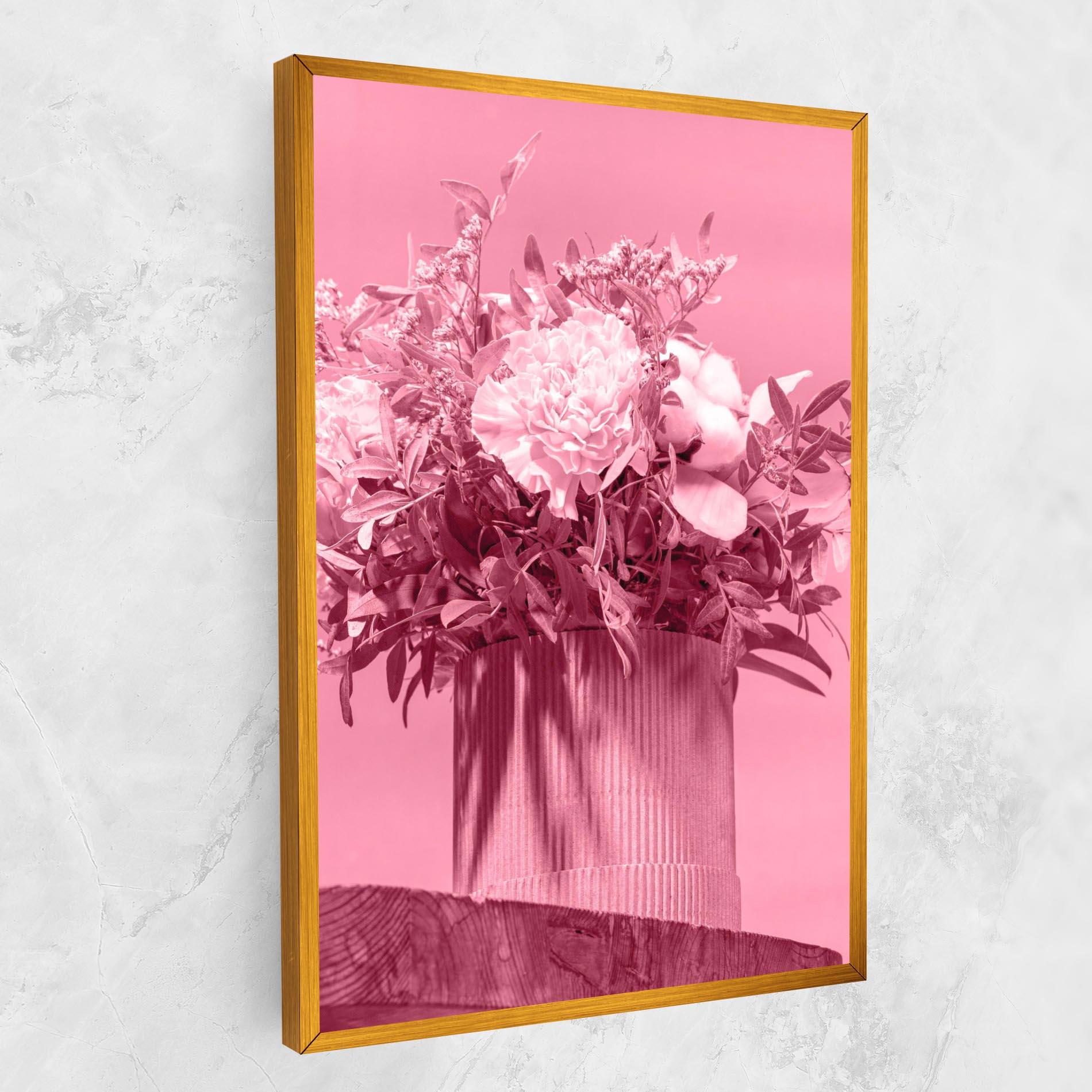 Vászonkép Pink Light Vase mockup 1