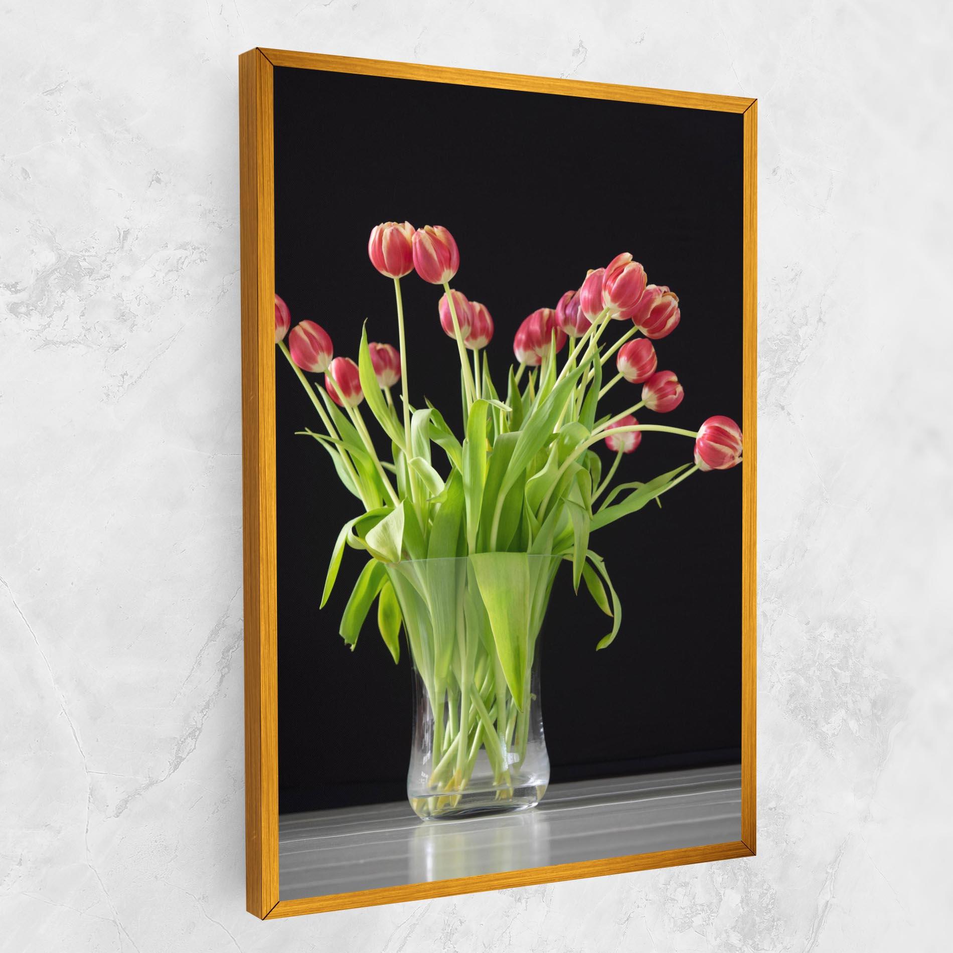 Vászonkép Tiny Tulips Vase mockup 1