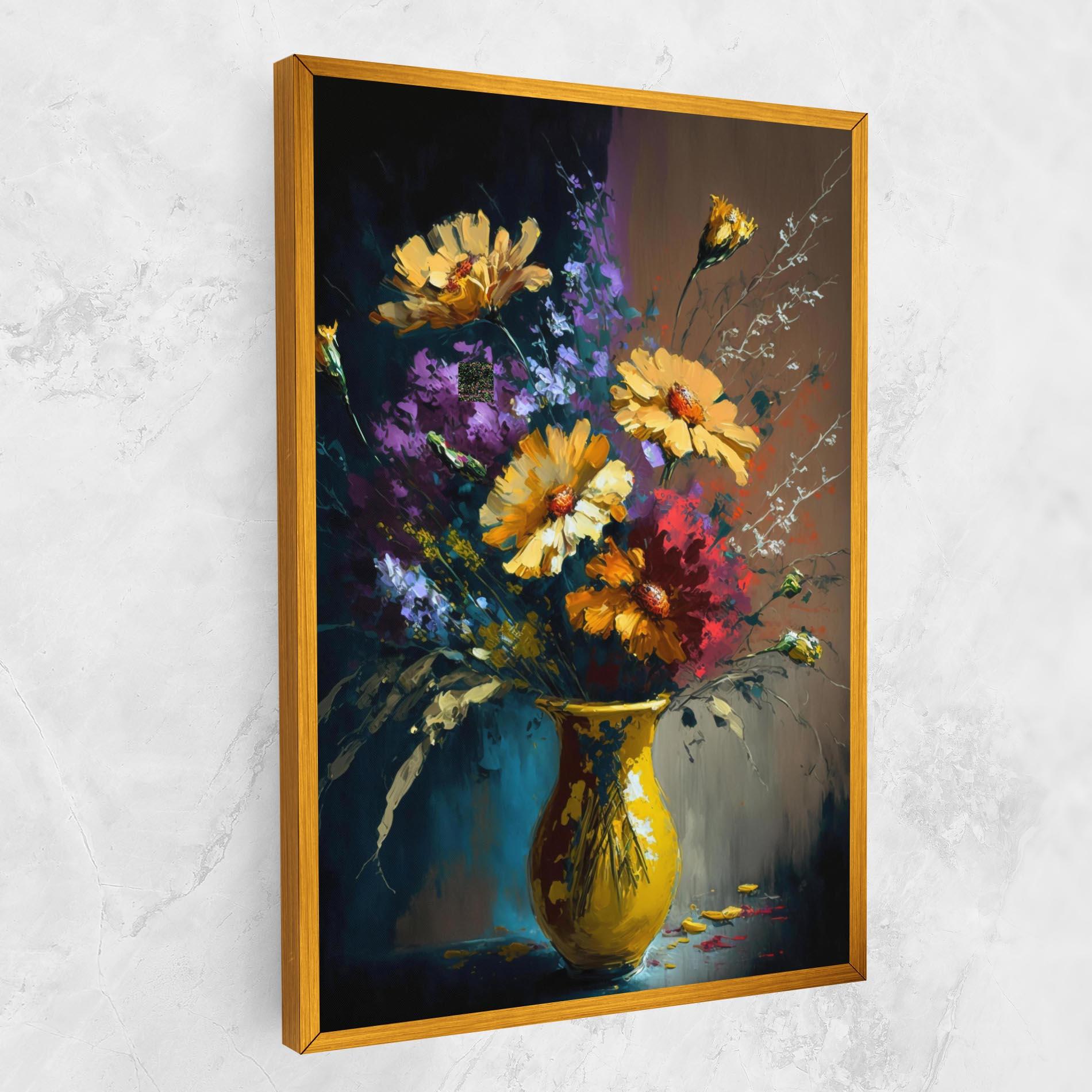 Vászonkép Yellow Art Vase mockup 1