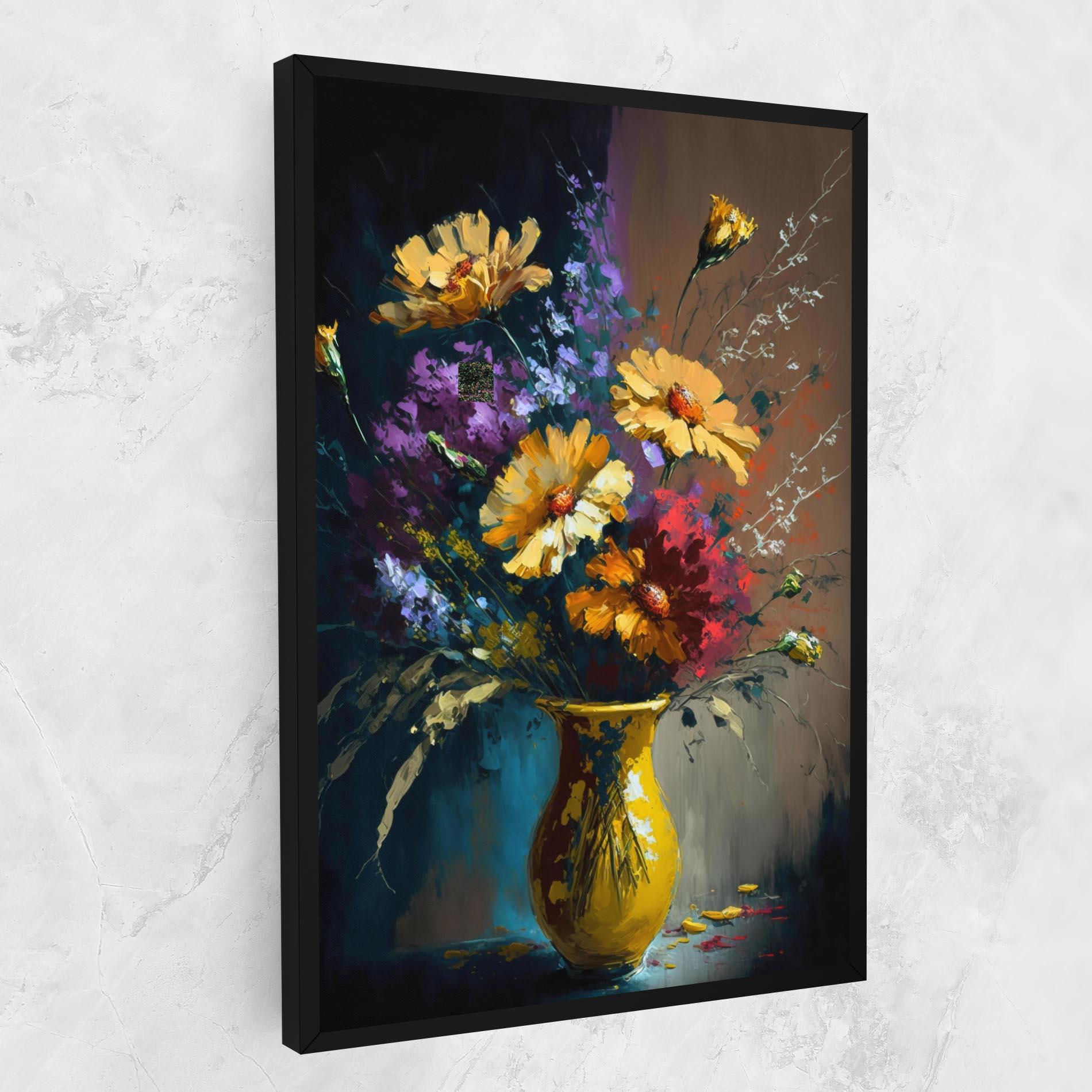 Vászonkép Yellow Art Vase mockup 1