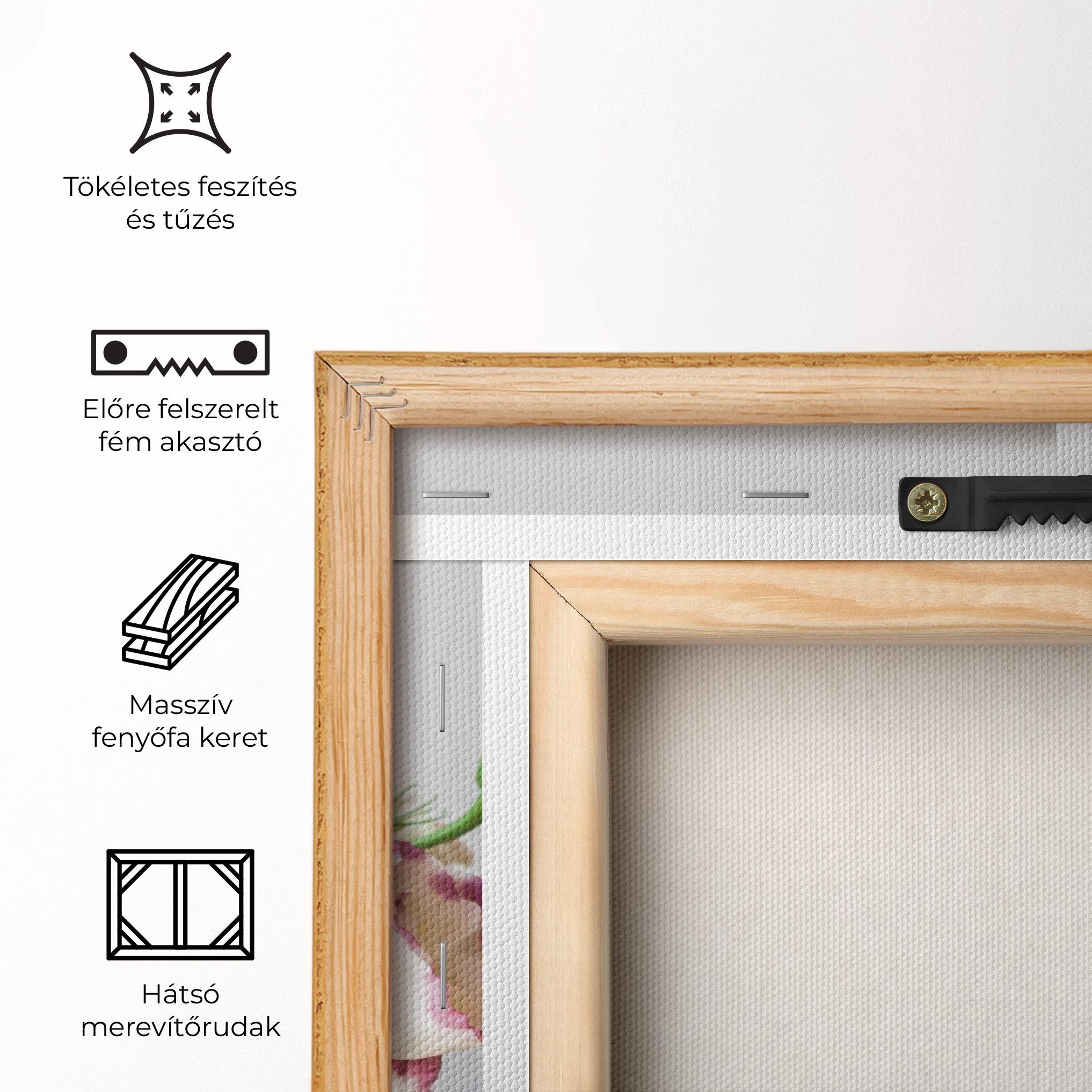 Vászonkép Flowers In Vase mockup 5