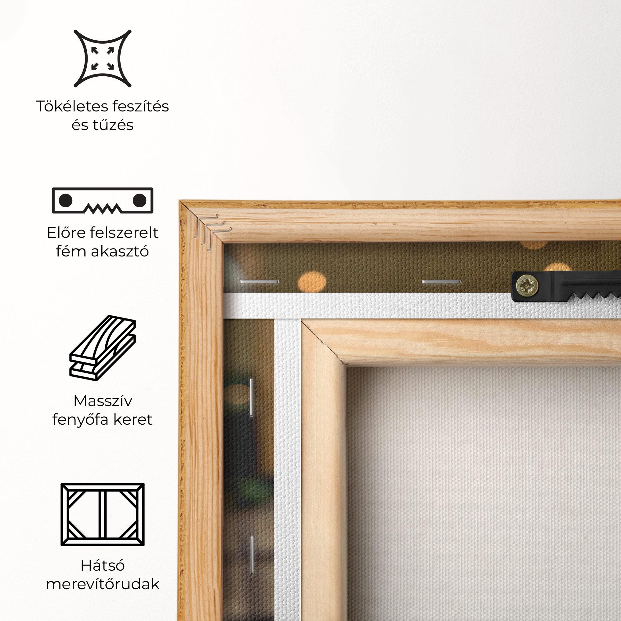 Vászonkép Orange Flowers Vase mockup 5