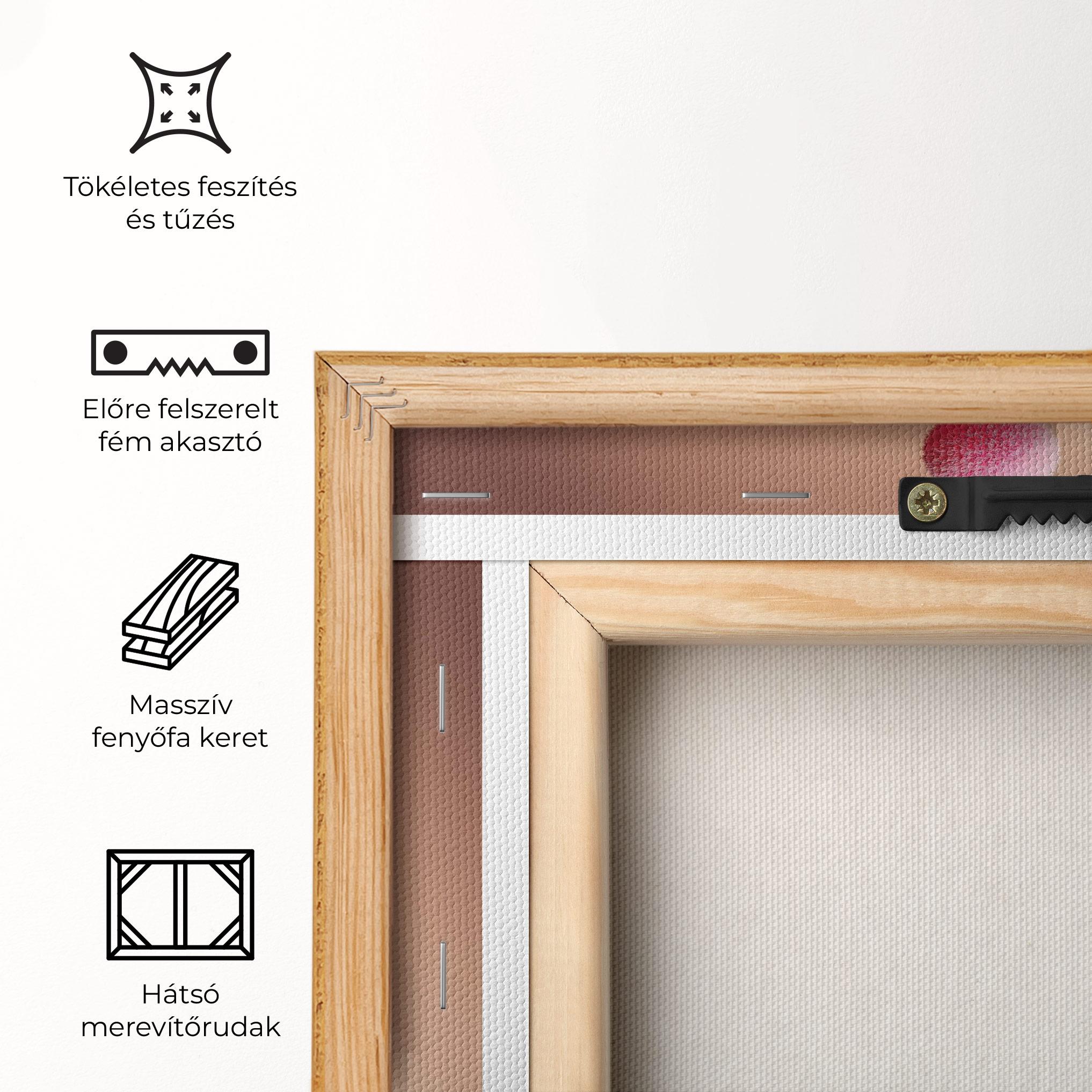 Vászonkép Pink Circle Vase mockup 5