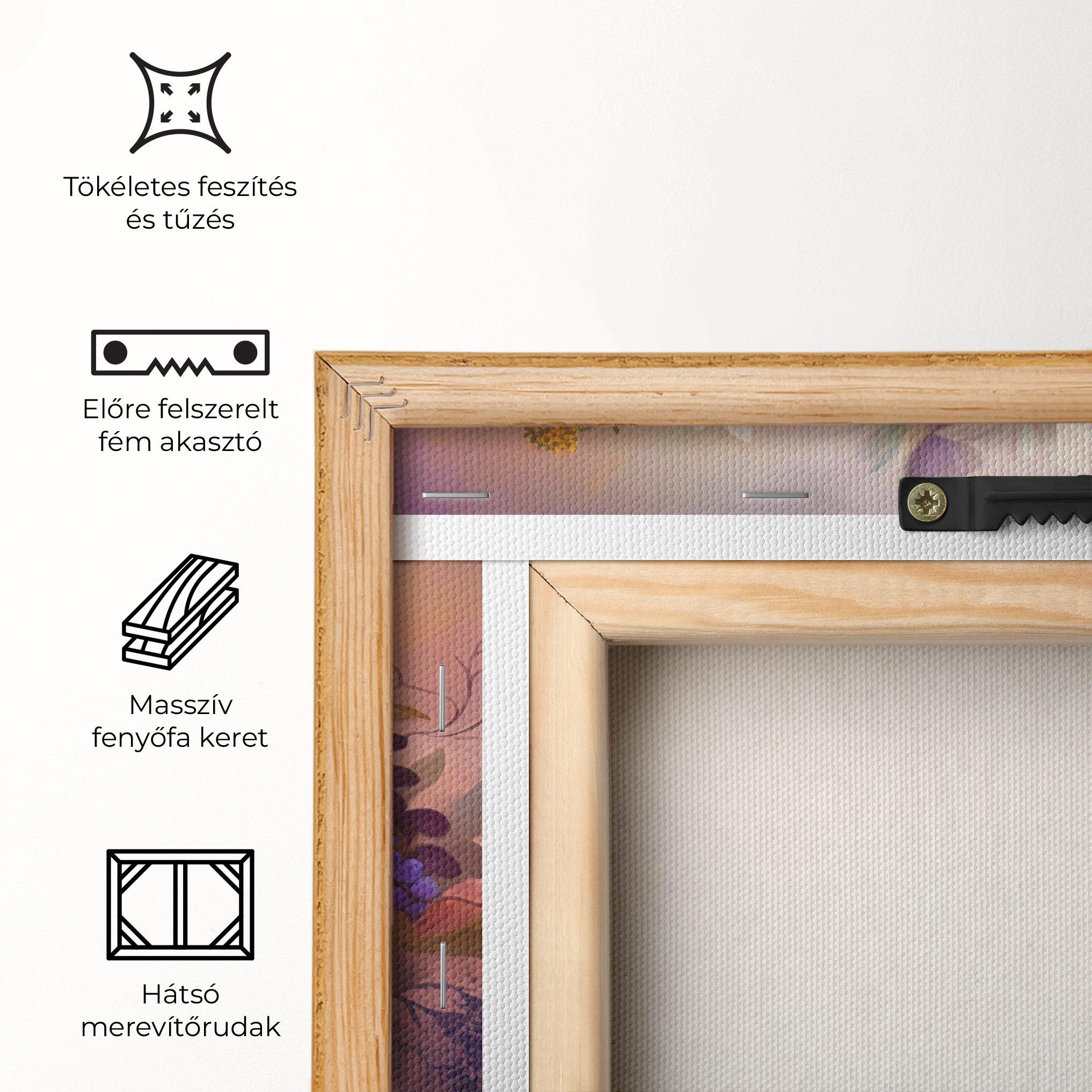 Vászonkép Vecteezy_ai Generated Bouquet Of Fresh Spring Flowers On Light_23373362_865 mockup 5