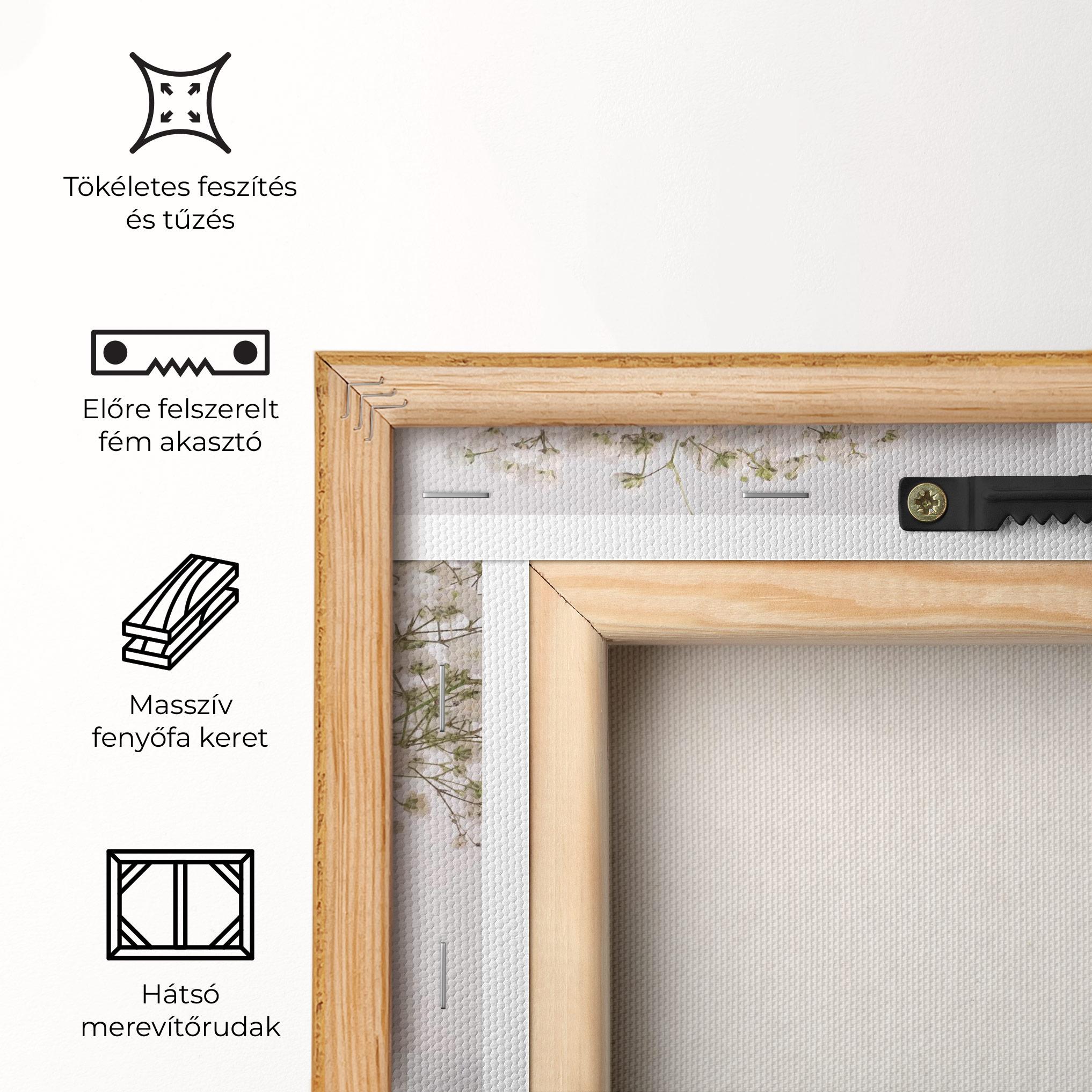 Vászonkép White Tiny Flower Vase mockup 5