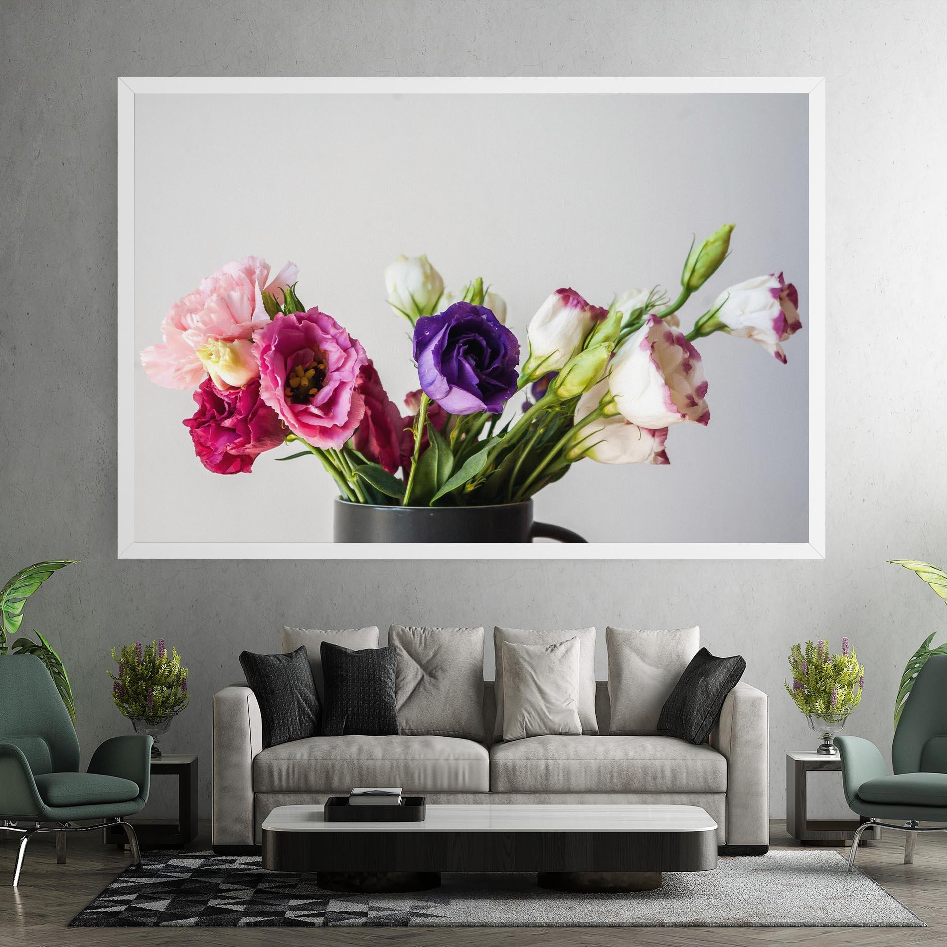 Vászonkép Flowers In Vase mockup 7