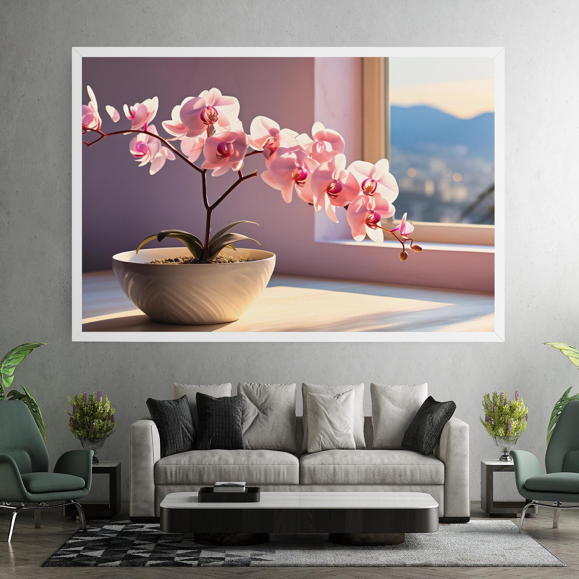 Vászonkép Window Vase mockup 7