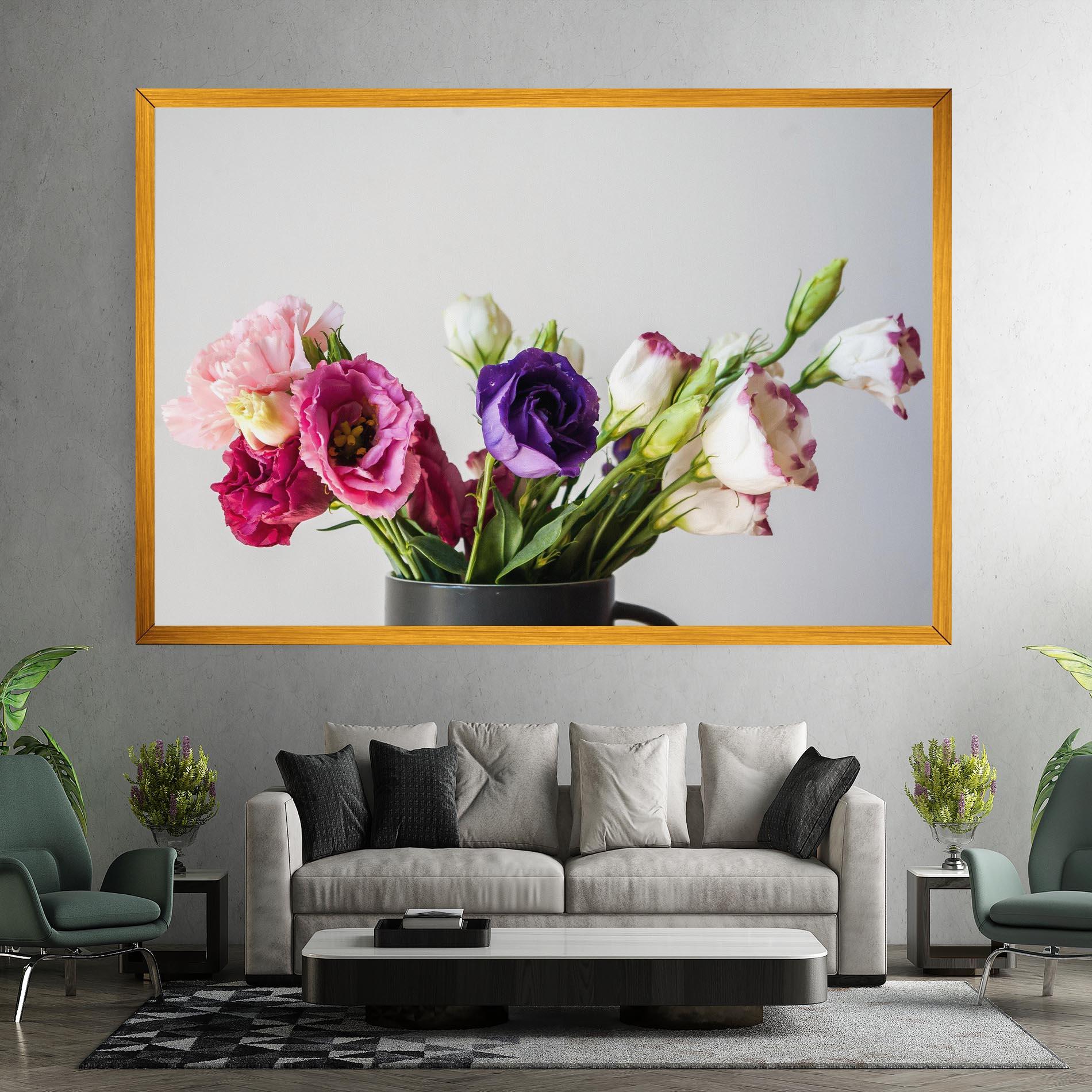 Vászonkép Flowers In Vase mockup 7