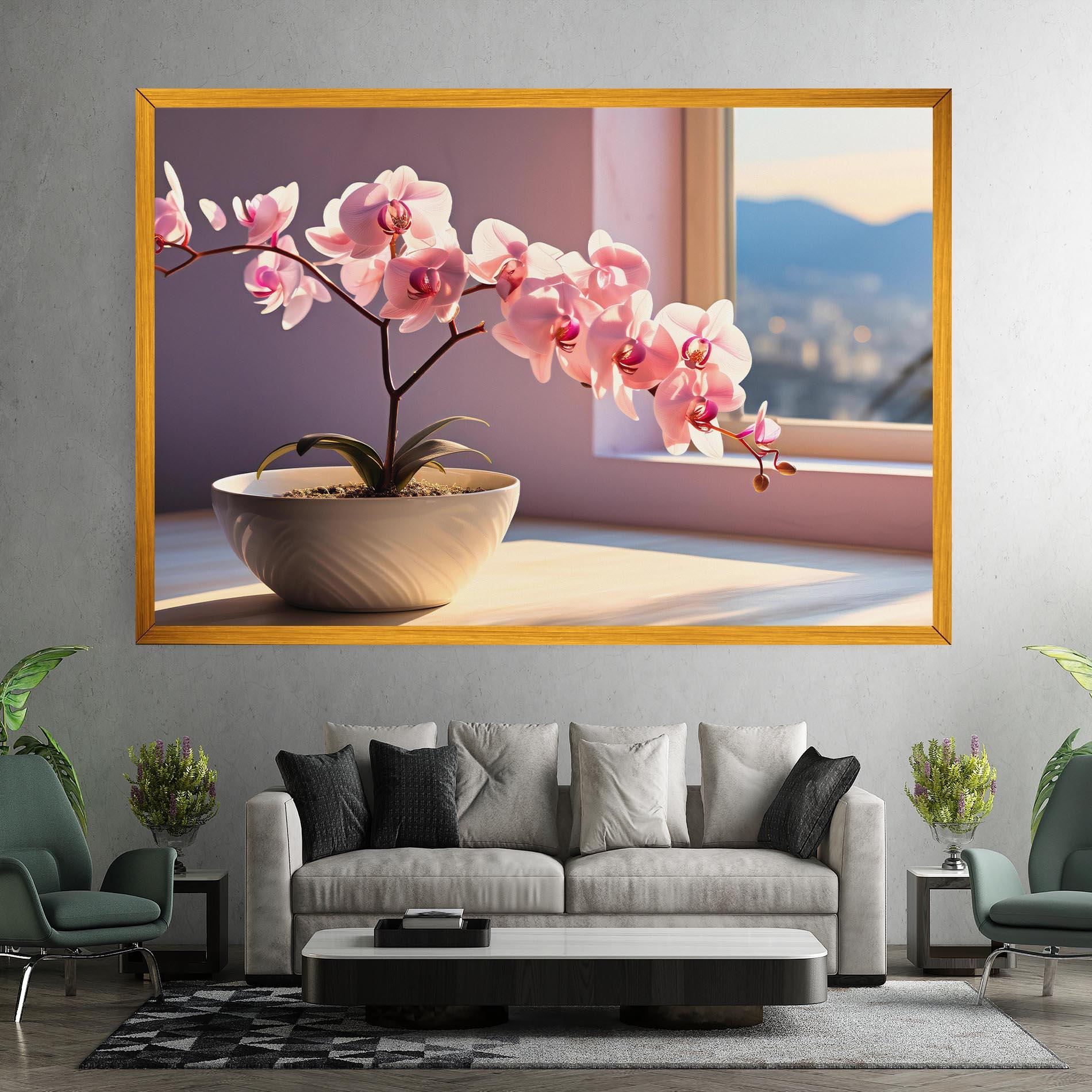 Vászonkép Window Vase mockup 7