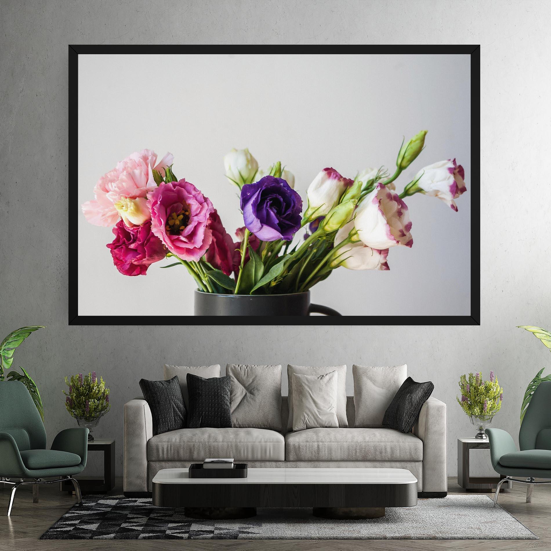 Vászonkép Flowers In Vase mockup 7