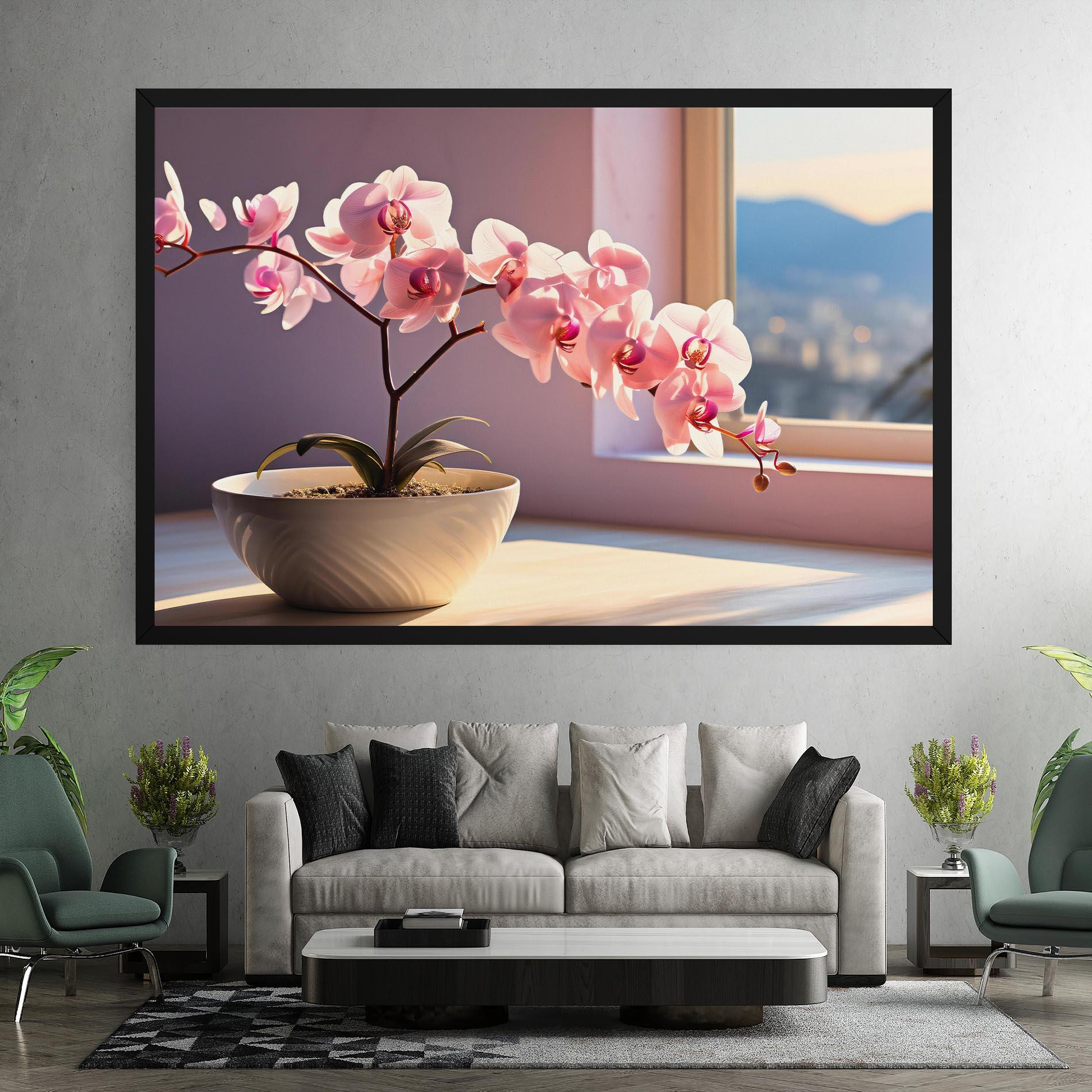 Vászonkép Window Vase mockup 7