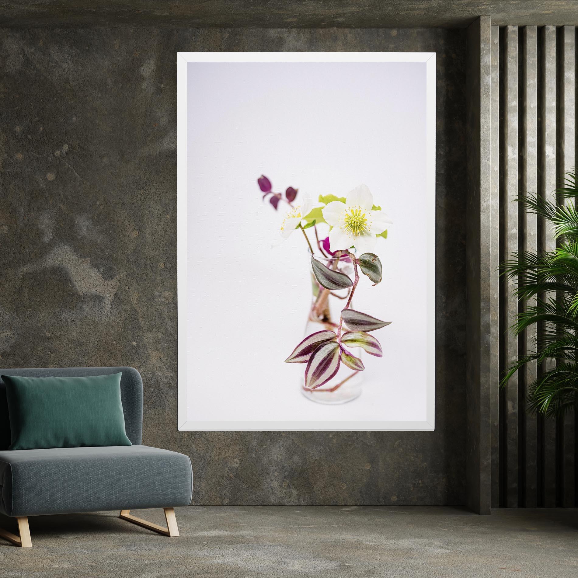 Vászonkép Pretty Leaf Vase mockup 7
